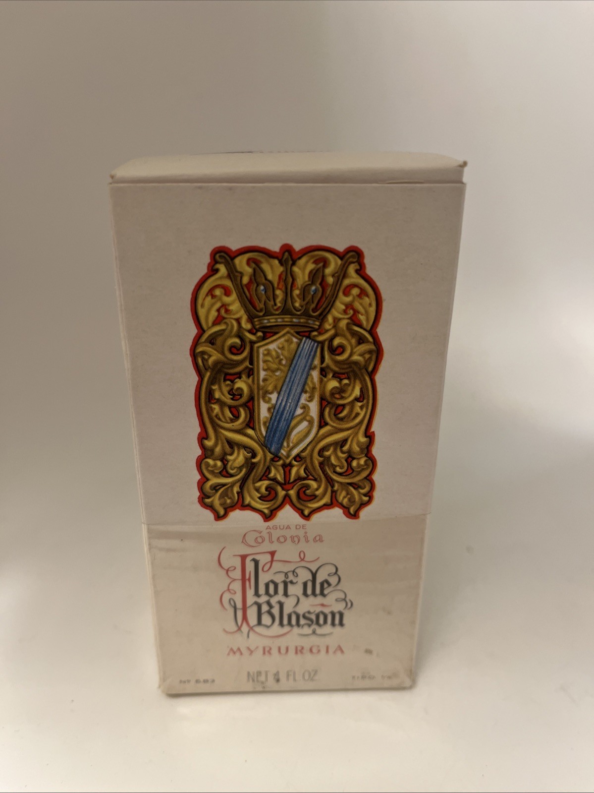 VINTAGE Myrurgia Flor De Blason Cologne Barcelona Spain 4FL. OZ - NIB Rare VINTAGE Myrurgia Flor De Blason Cologne Barcelona Spain 4FL. OZ - NIB Rare
