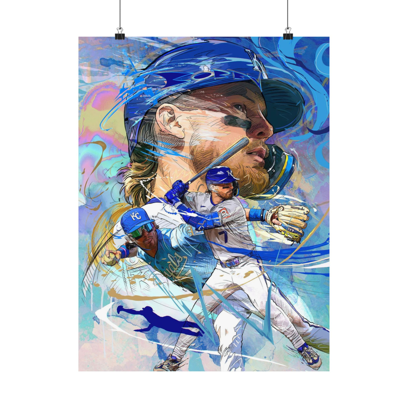 Bobby Witt Jr. | Kansas City Royals | POSTER | Sports Wall Art Bobby Witt Jr. | Kansas City Royals | POSTER | Sports Wall Art