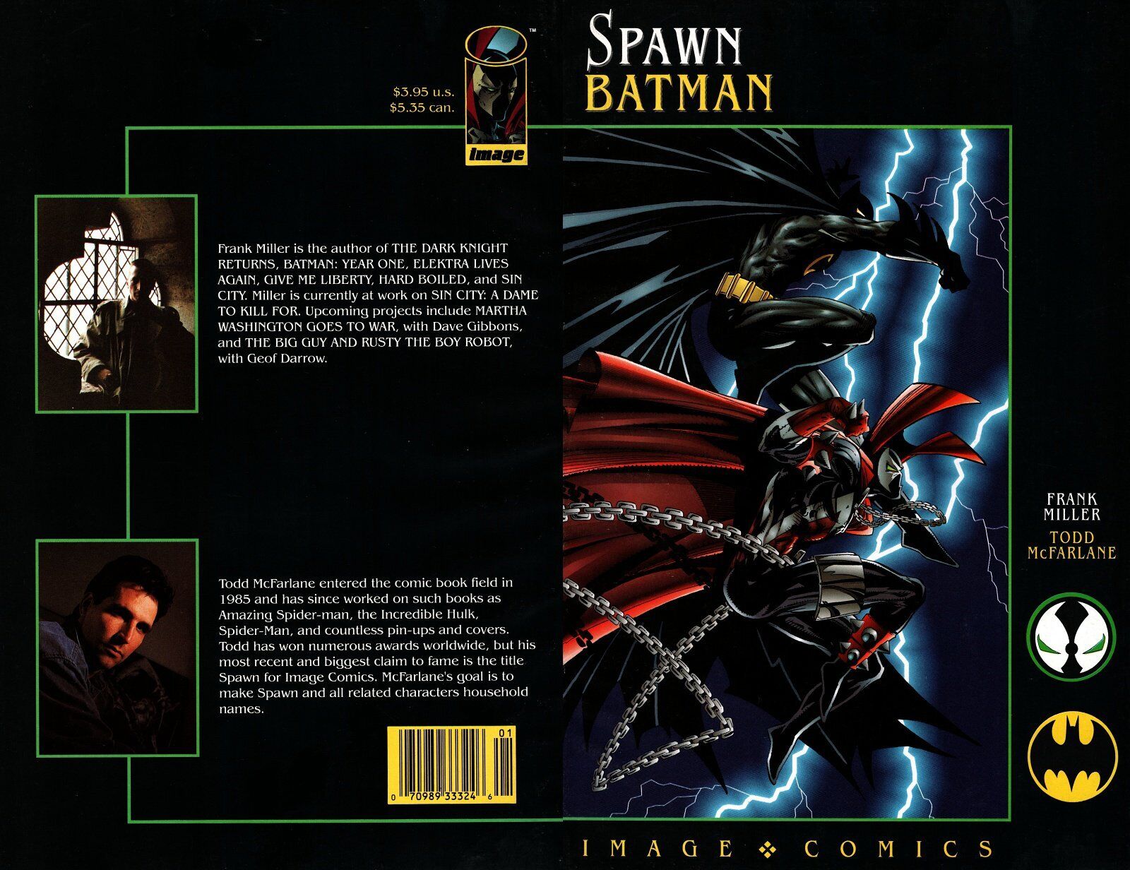 Spawn Batman #1 Newsstand Cover (1994) Image Comics