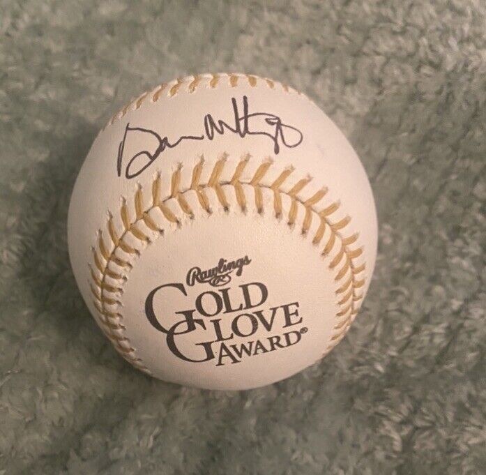 Don Mattingly autographed Gold Glove baseball
