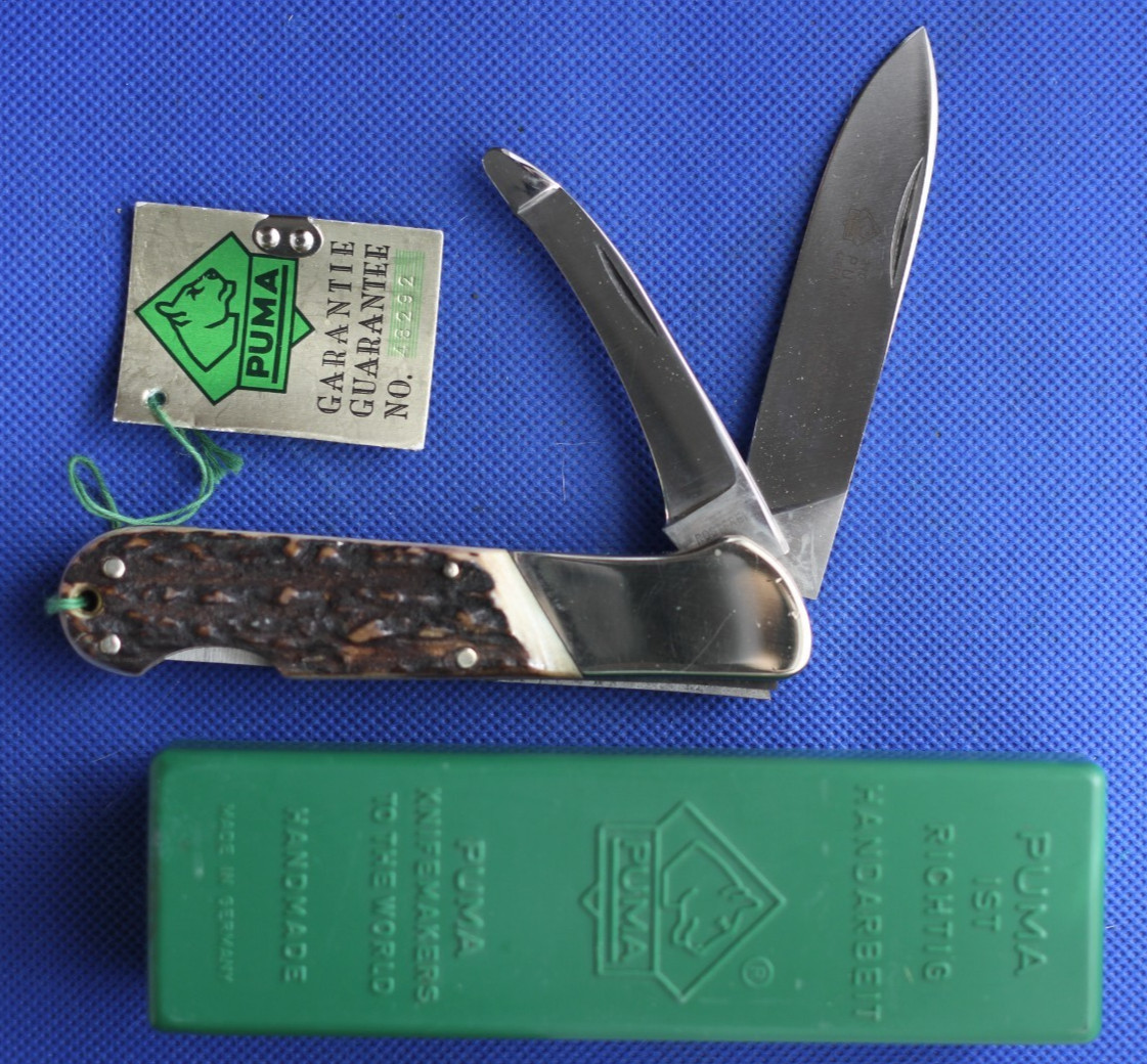 Rare Vintage Puma Jagdmesser 210924, Stag, NOS, NIB 1992 Rare Vintage Puma Jagdmesser 210924, Stag, NOS, NIB 1992