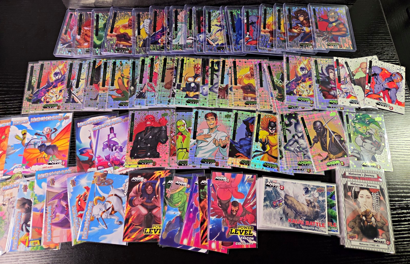 Huge 100+ Marvel Anime 2.0 Card Lot Inserts, Base, Power Ups Huge 100+ Marvel Anime 2.0 Card Lot Inserts, Base, Power Ups
