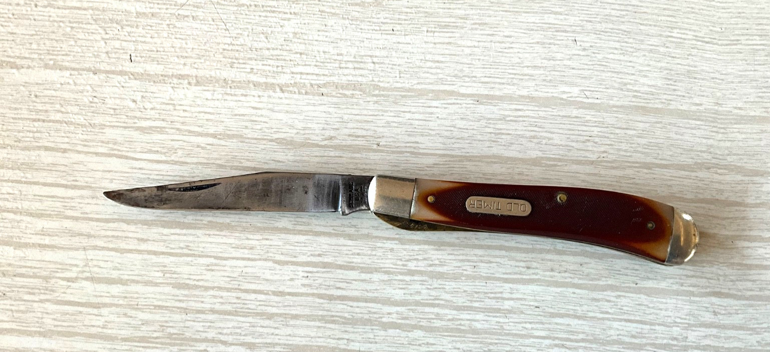 Vintage SCHRADE Old Timer 1940T Single Blade Folding Pocket Knife; Made in USA Vintage SCHRADE Old Timer 1940T Single Blade Folding Pocket Knife; Made in USA