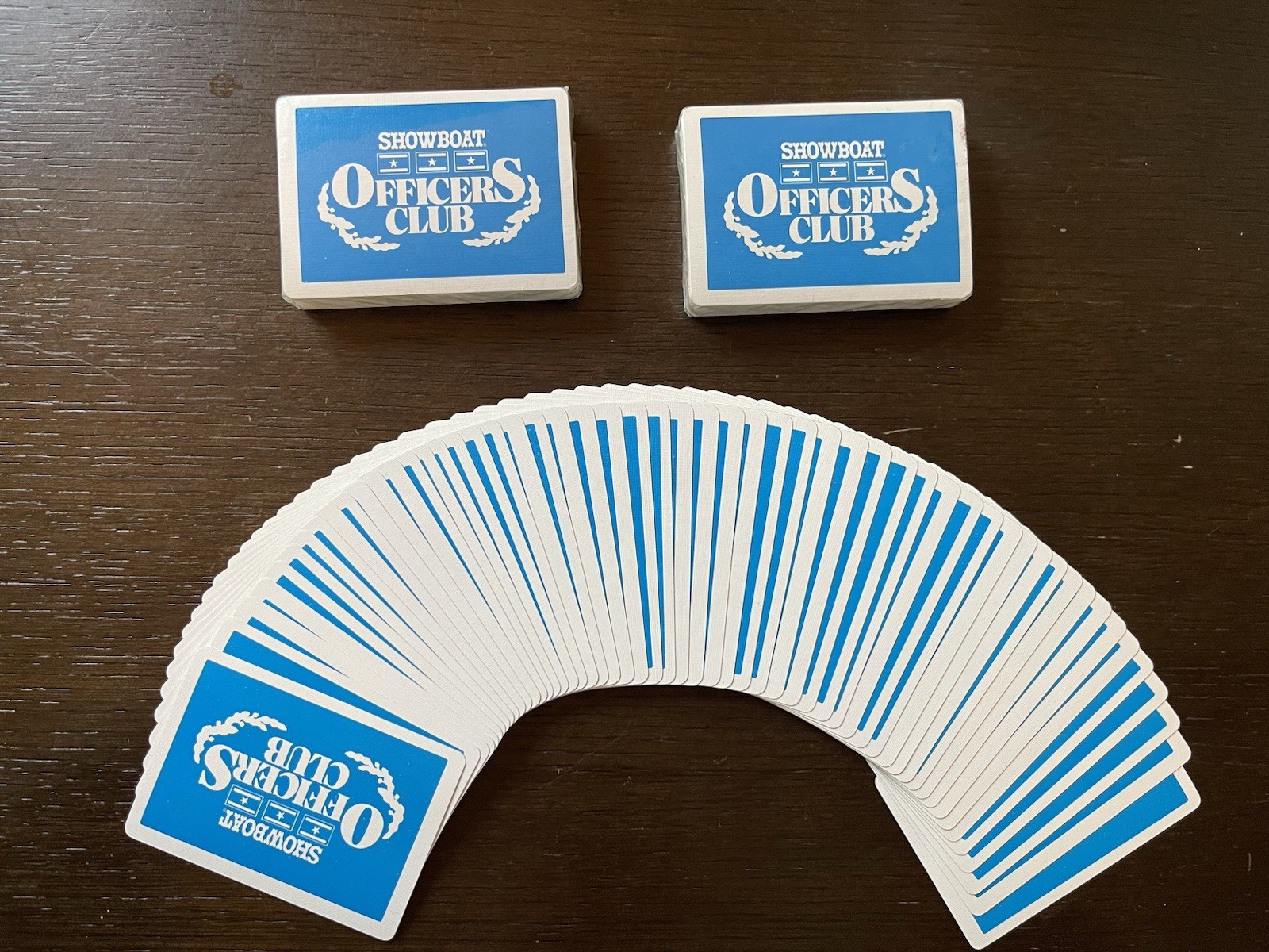 SEALED Vintage Showboat Casino Officers Club ARRCO Playing Cards 1987 Rare SEALED Vintage Showboat Casino Officers Club ARRCO Playing Cards 1987 Rare