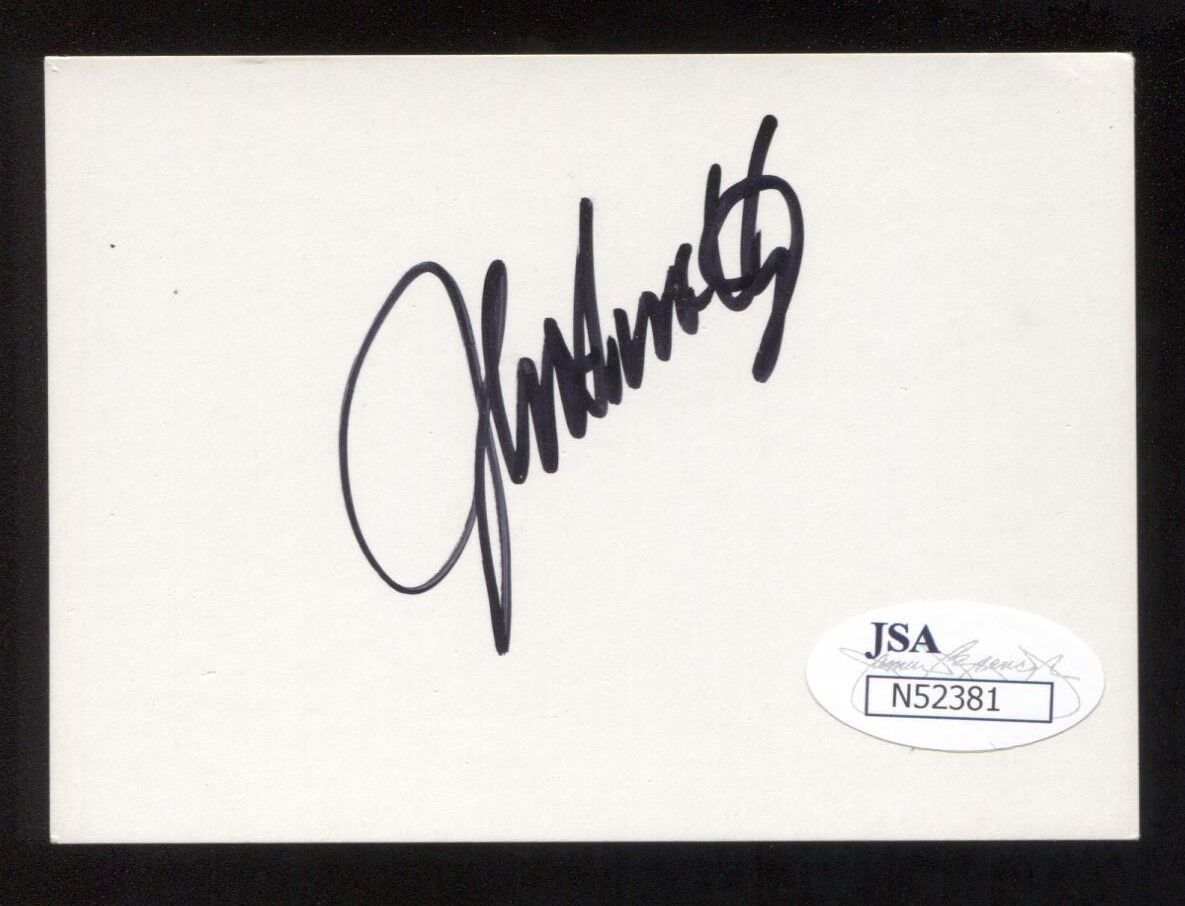 John Smoltz Signed Card JSA Autographed Vintage Baseball Hall of Fame