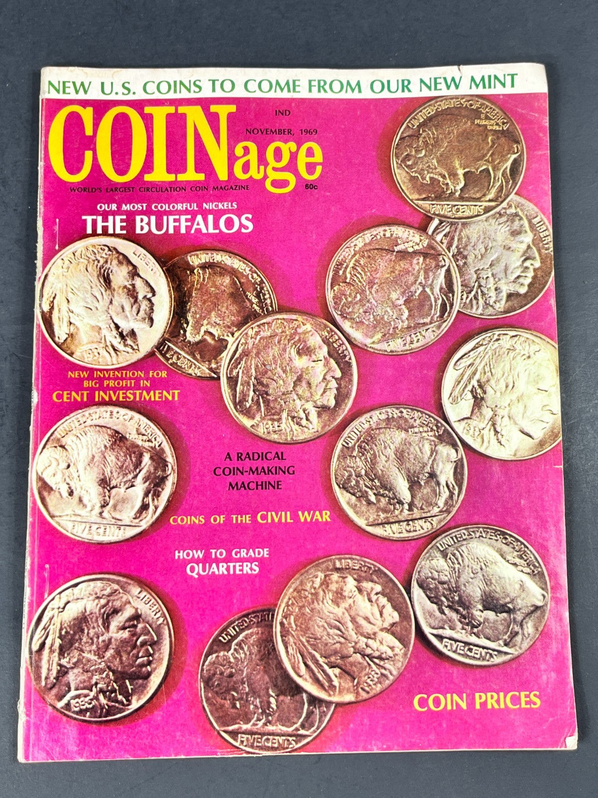 Coins of the Civil War Coinage Magazine November 1969 Philadelphia Mint Machine Coins of the Civil War Coinage Magazine November 1969 Philadelphia Mint Machine
