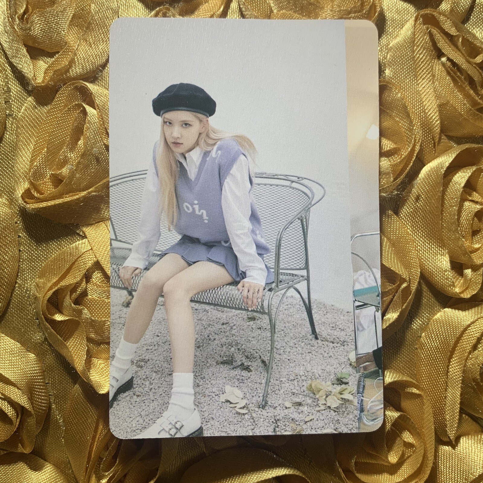 Rose Daily BLACKPINK KPOP Girl Photo Goddess Card Dream French