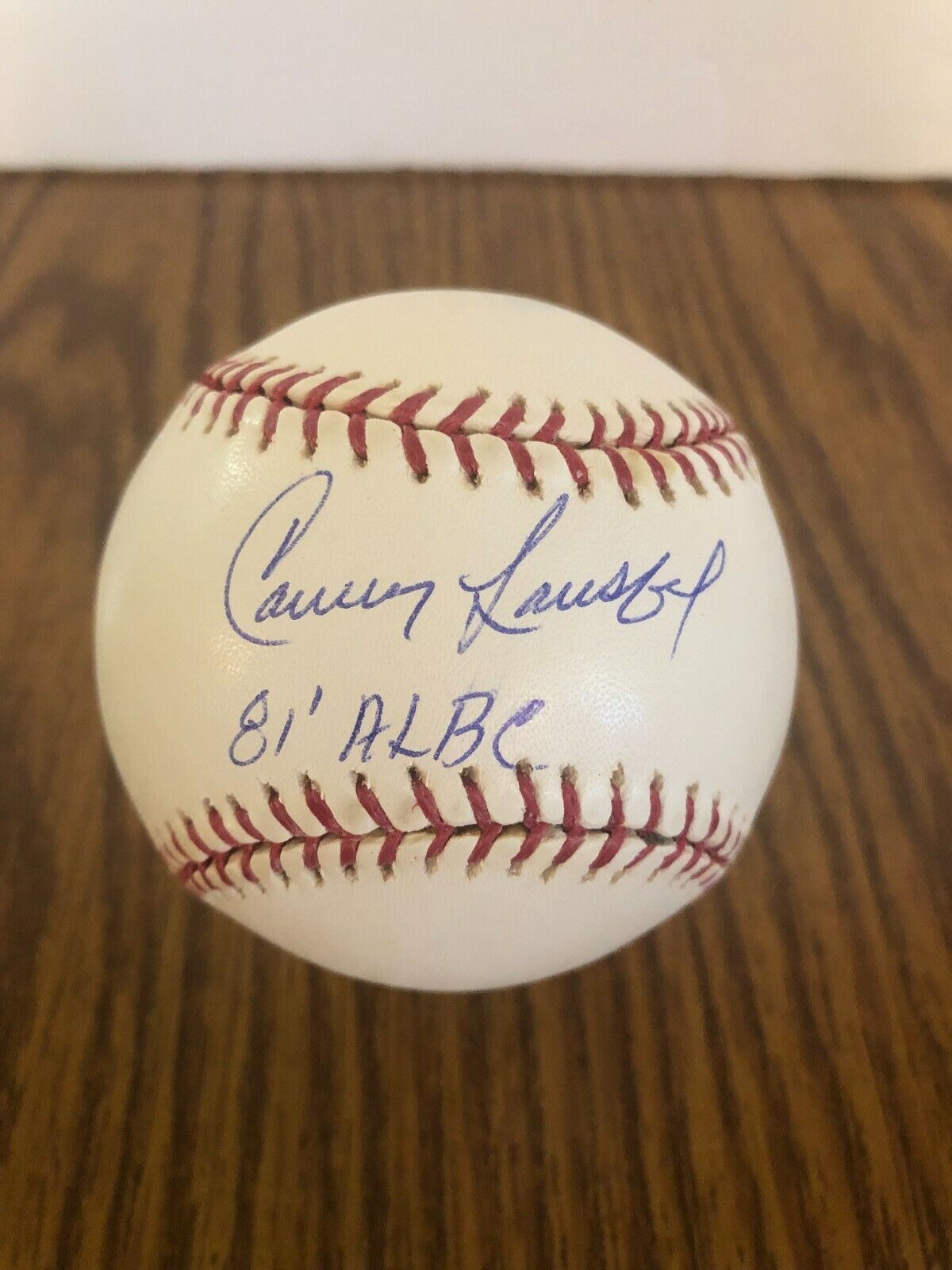 Carney Lansford Signed Autographed Baseball Tristar COA 1981 Batting Champ