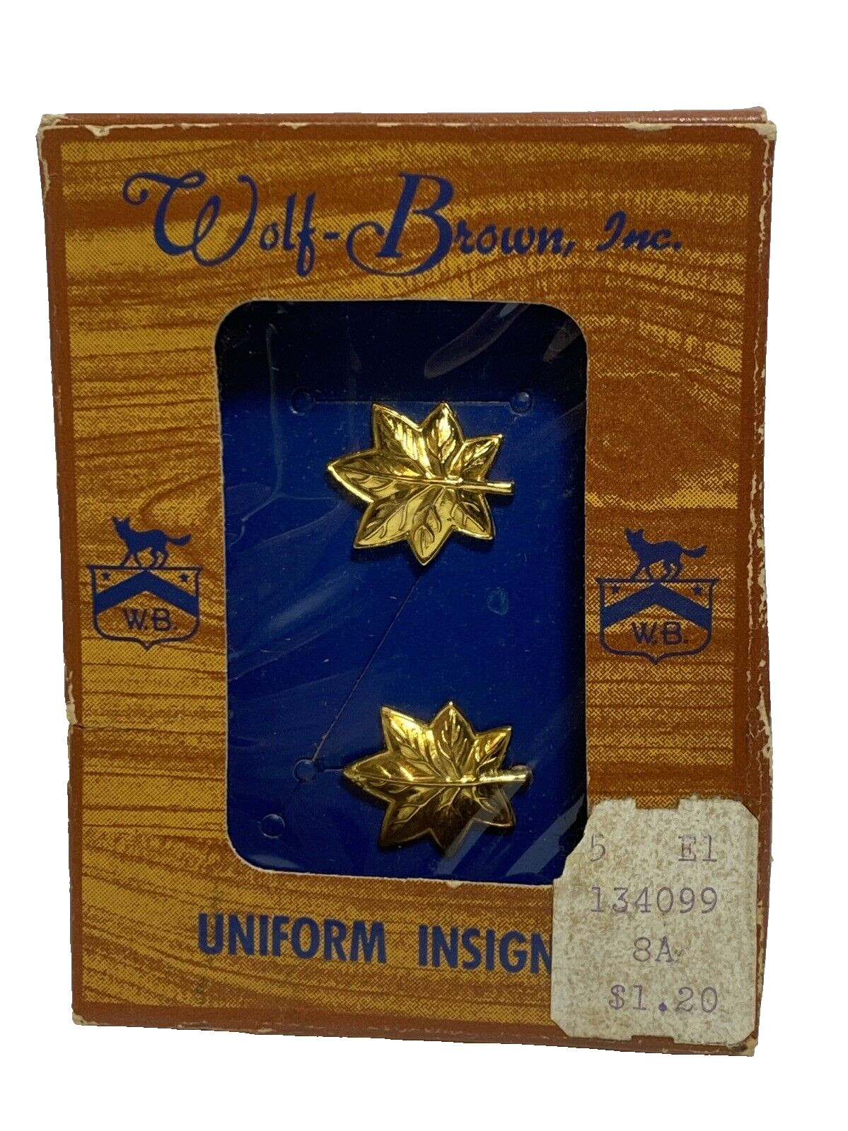 Vintage US NAVY* Lieutenant Commander Leafs 1/20th 10K GF Wolf Brown Inc. Vintage US NAVY* Lieutenant Commander Leafs 1/20th 10K GF Wolf Brown Inc.
