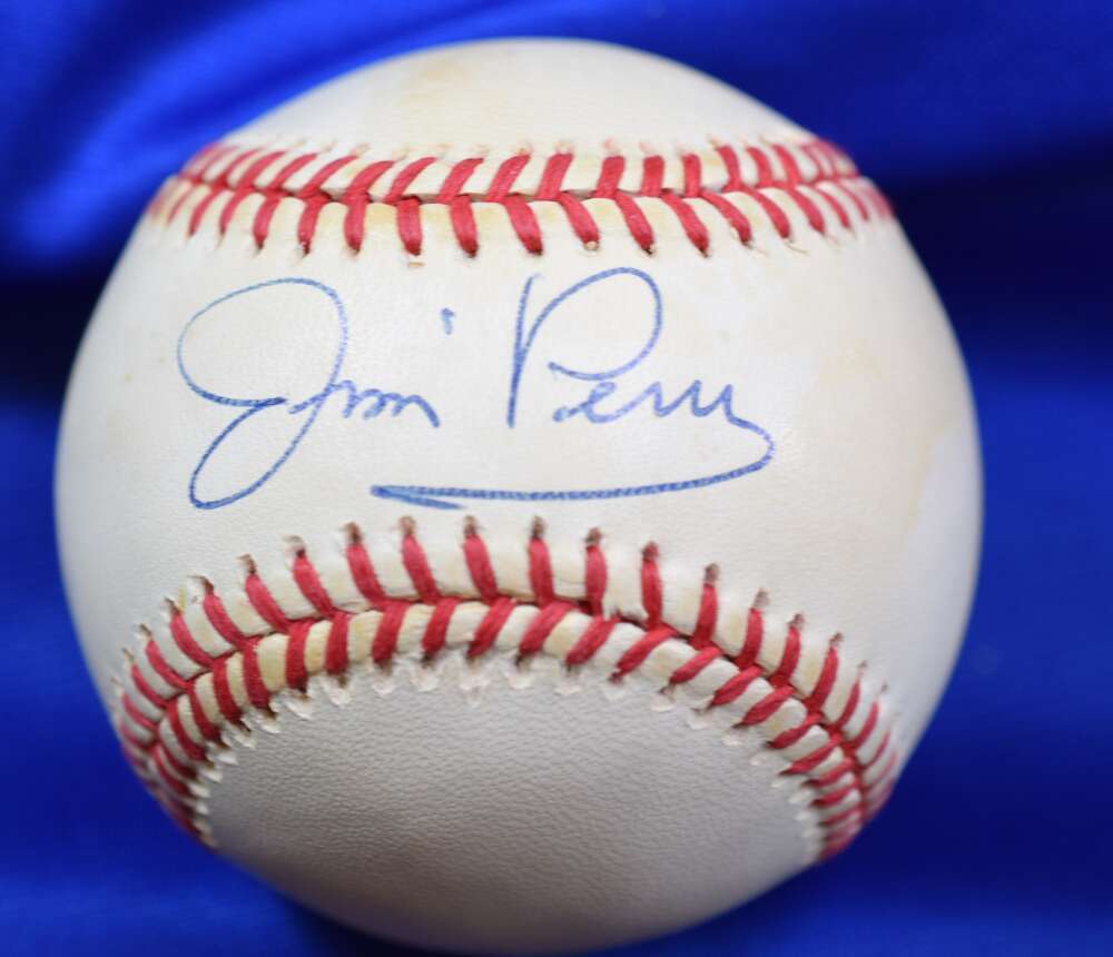 Jim Perry Beckett BAS Autograph American League Signed Baseball