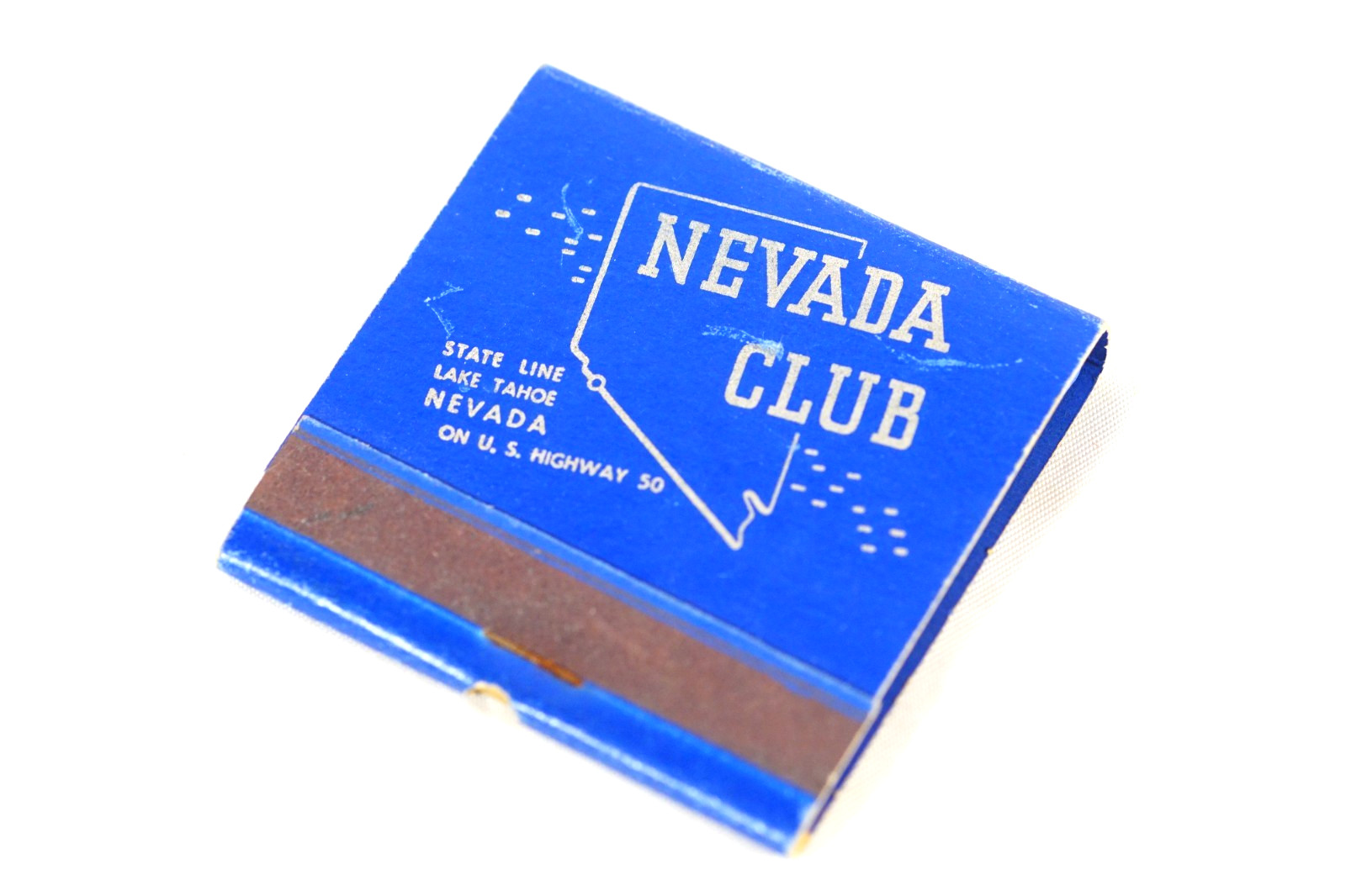 1930s Clyde & Bud Beecher NEVADA CLUB Casino Lake Tahoe Advertising Matchbook