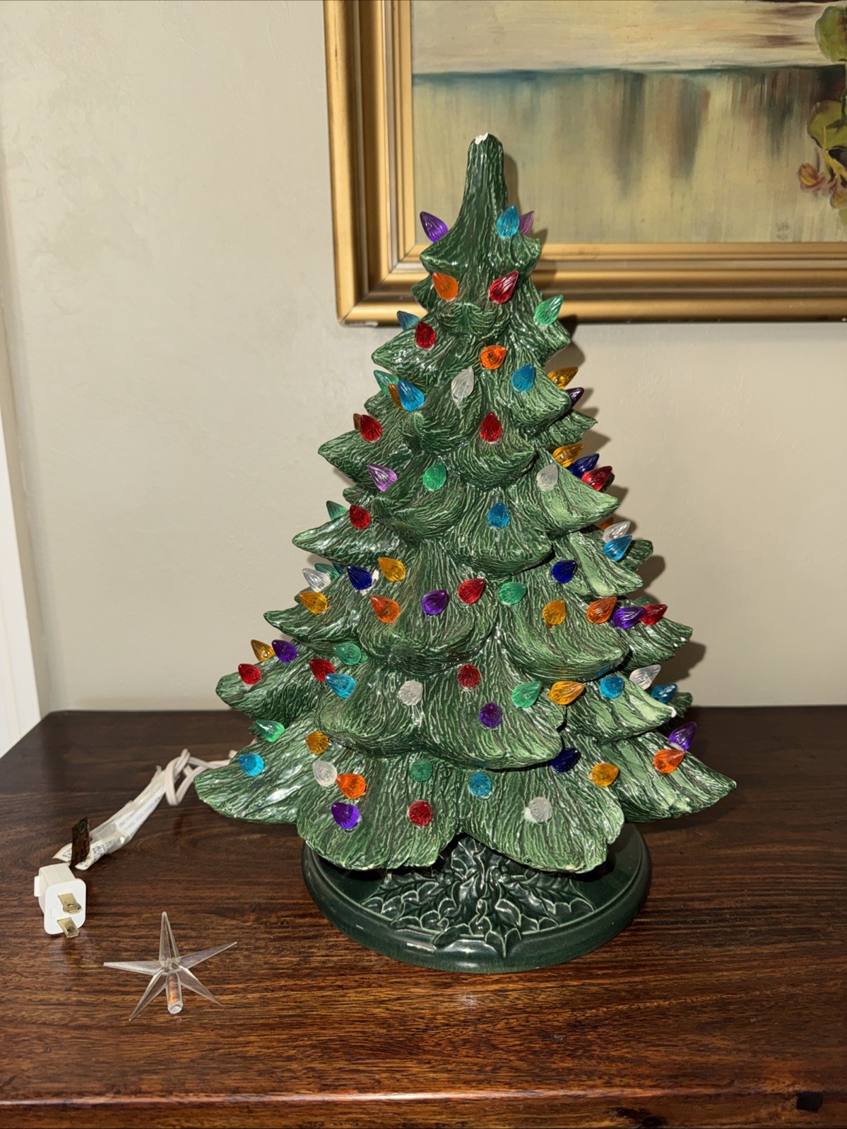 Vintage Nowells Mold Ceramic Christmas Tree 16 Vintage Nowells Mold Ceramic Christmas Tree 16
