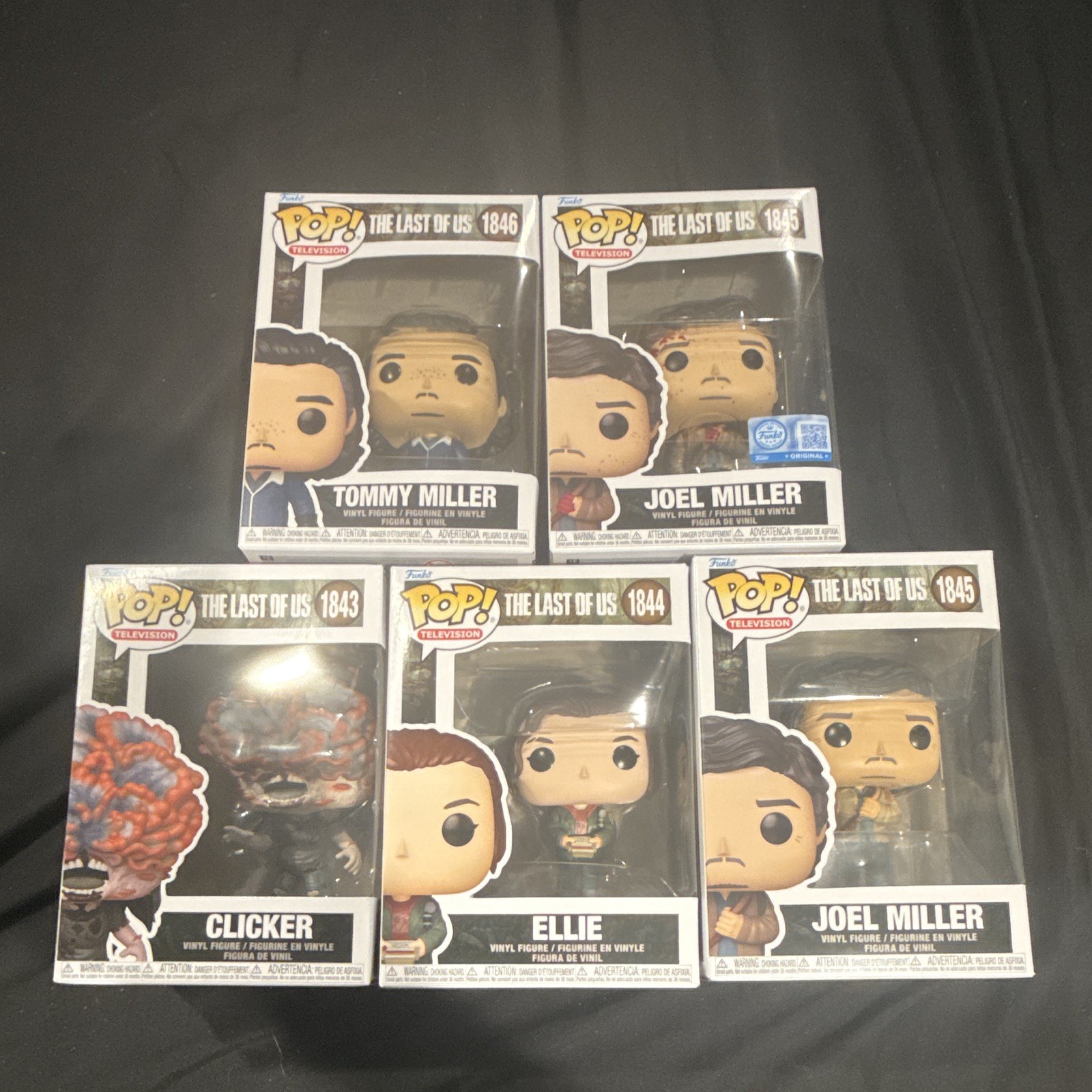 Funko The Last of Us Lot of 5 POP Vinyl Figures Ellie Joel Tommy Clicker Boxed Funko The Last of Us Lot of 5 POP Vinyl Figures Ellie Joel Tommy Clicker Boxed