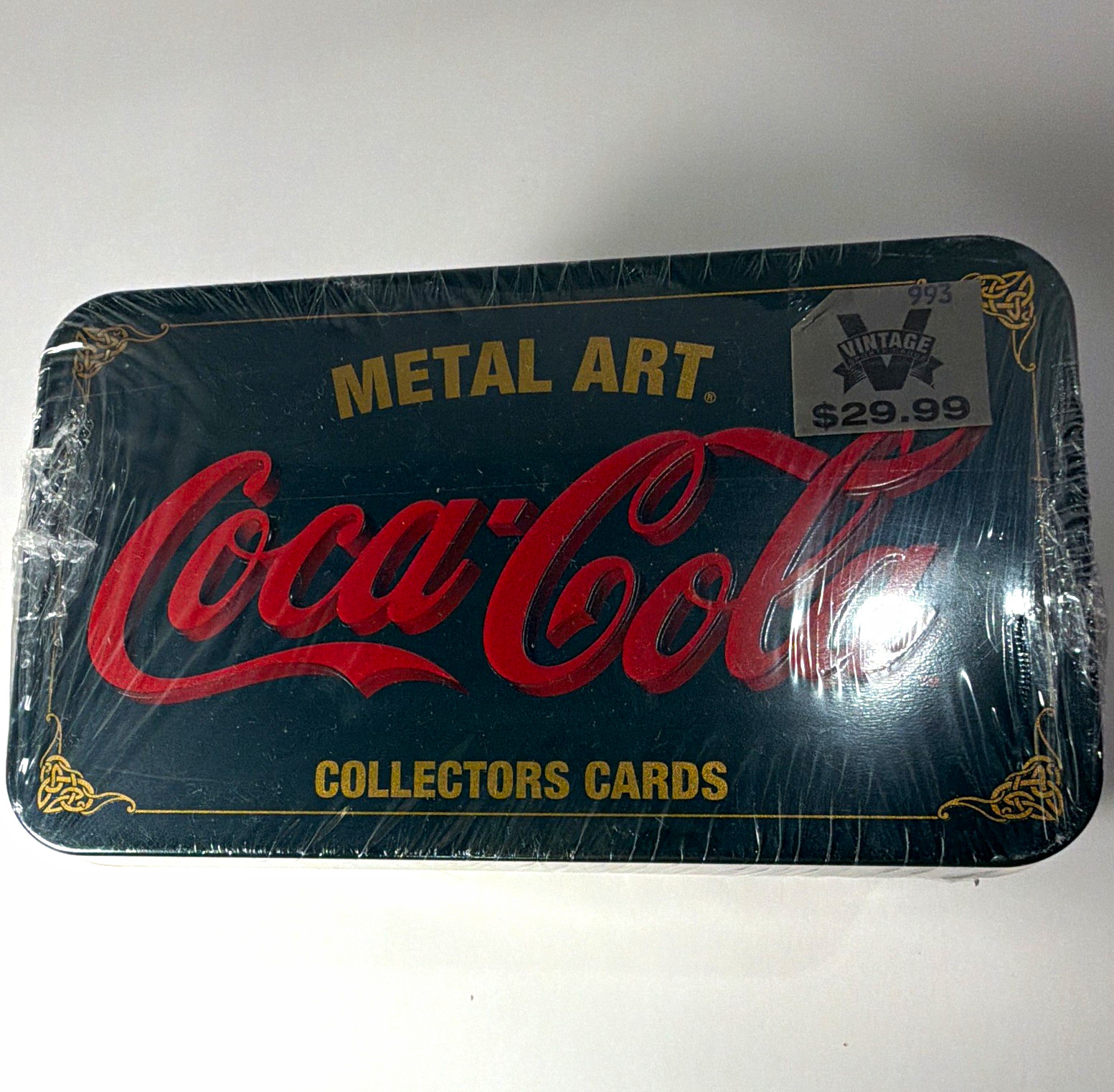 Vintage Coca-Cola Metal Art 20 Collector Cards Tin Factory Sealed Collect-A-Card Vintage Coca-Cola Metal Art 20 Collector Cards Tin Factory Sealed Collect-A-Card
