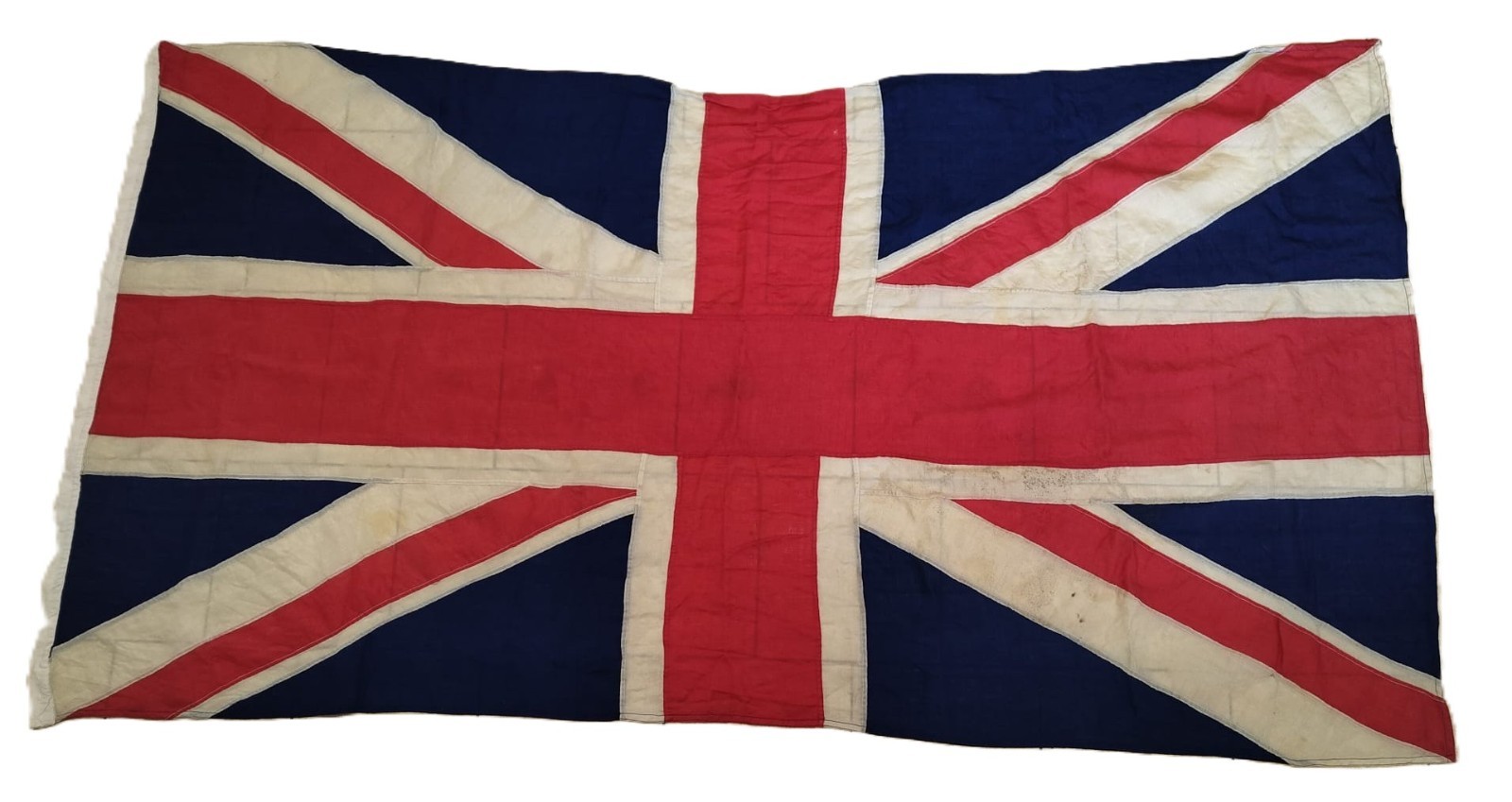 Rare 1880 Antique Victorian Vintage Union Jack Flag Wool Bunting 236 cm x 126 cm