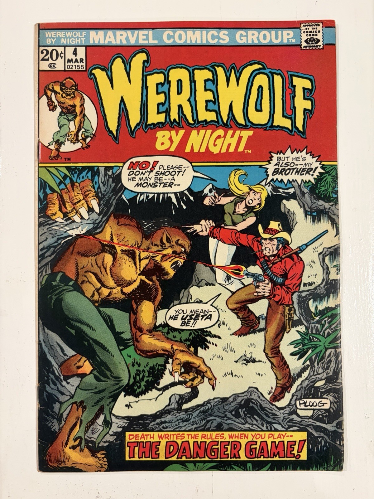 Werewolf by Night #4/Bronze Age Marvel Comic Book/FN Werewolf by Night #4/Bronze Age Marvel Comic Book/FN