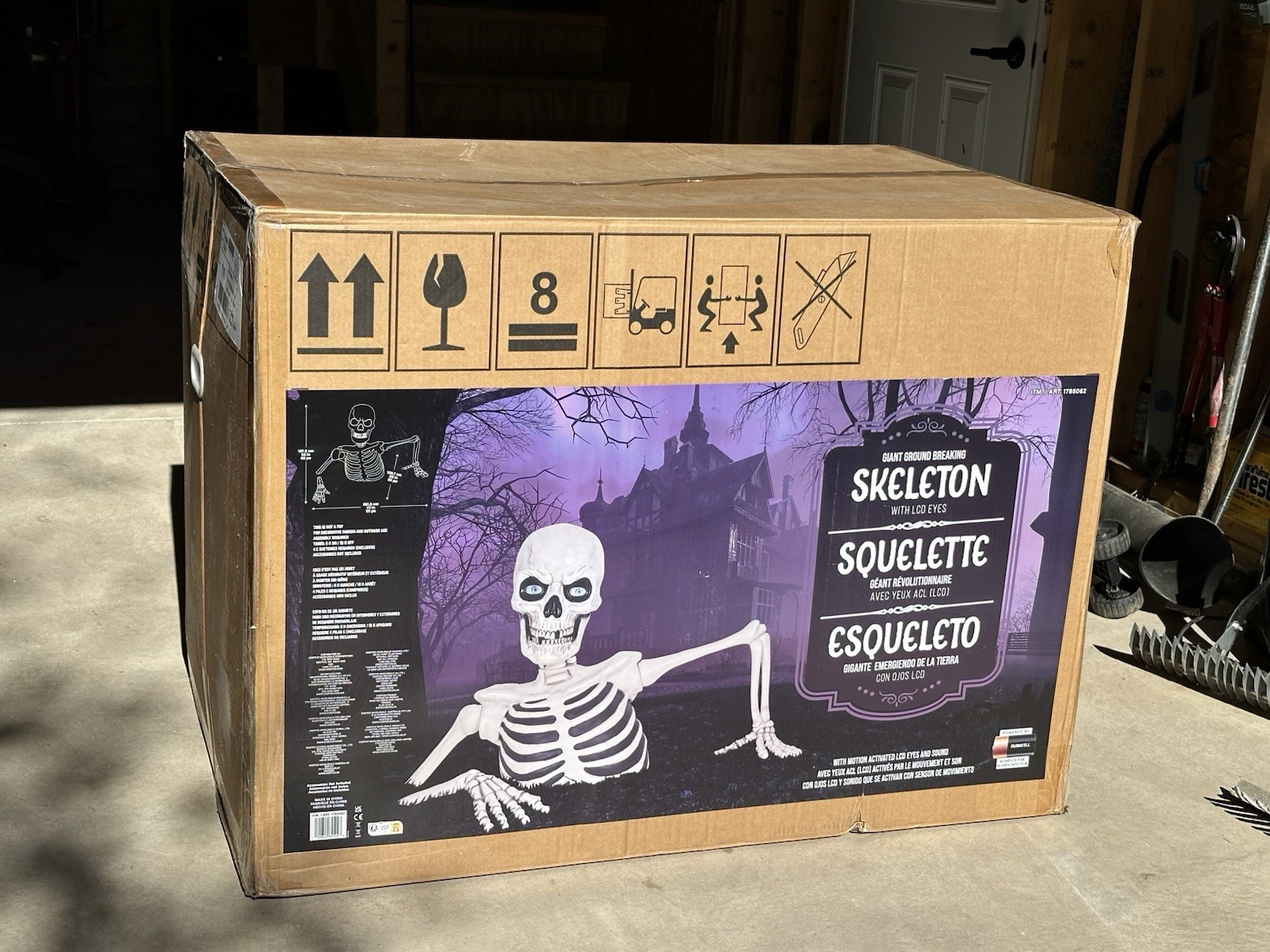 Costco Giant Ground Breaking Skeleton with LCD Eyes and Sound 2026 Costco Giant Ground Breaking Skeleton with LCD Eyes and Sound 2026