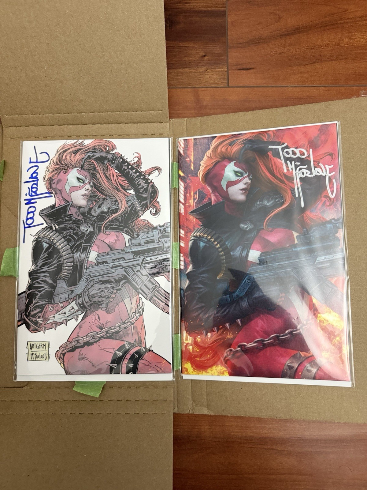 She-Spawn McFarlane & Artgerm SDCC Whatnot Set Signed by Todd LE /750 Comic Con She-Spawn McFarlane & Artgerm SDCC Whatnot Set Signed by Todd LE /750 Comic Con