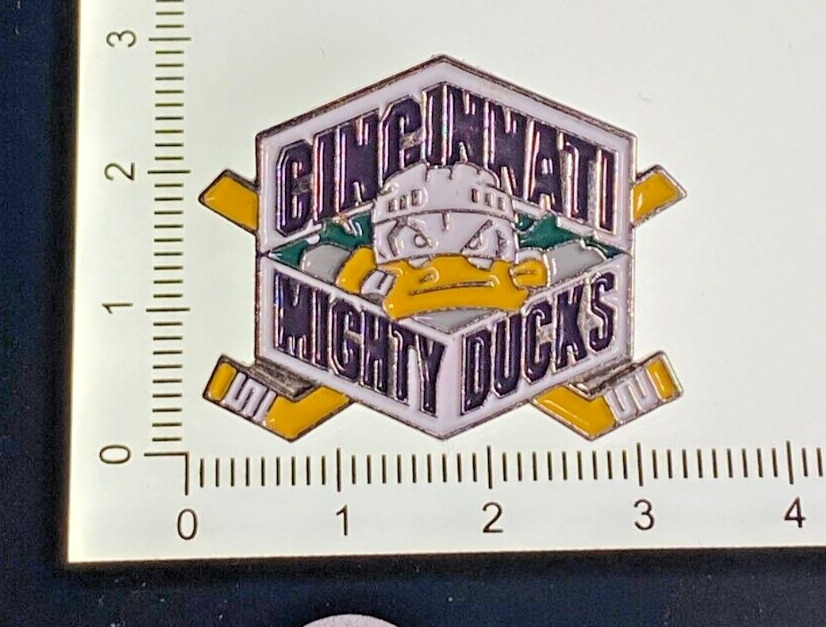 Cincinnati Mighty Ducks 1999-2005 Logo ENAMEL PIN HOCKEY AHL FAST SHIPPING
