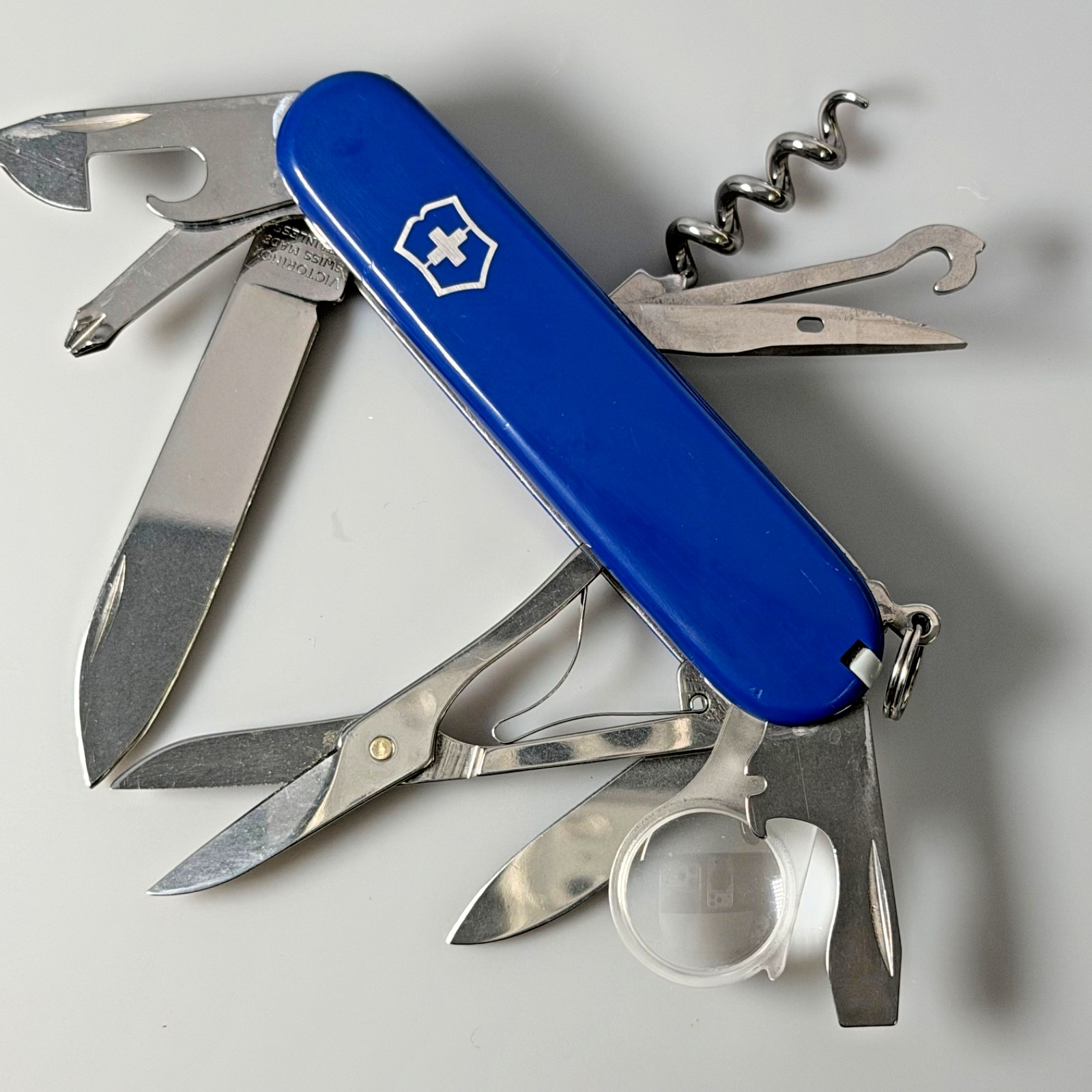 Title: Victorinox Explorer 91mm Swiss Army Knife Cobalt Blue Scales Refurbished Title: Victorinox Explorer 91mm Swiss Army Knife Cobalt Blue Scales Refurbished