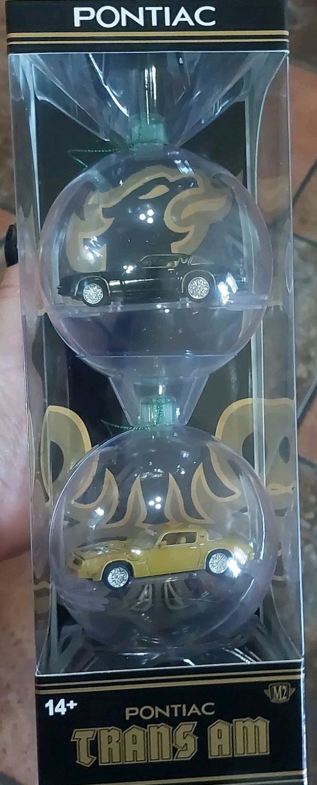 M2 Machines Pontiac Firebird Clear Ball Ornament Set 2 Boxed π₯ π₯ M2 Machines Pontiac Firebird Clear Ball Ornament Set 2 Boxed π₯ π₯