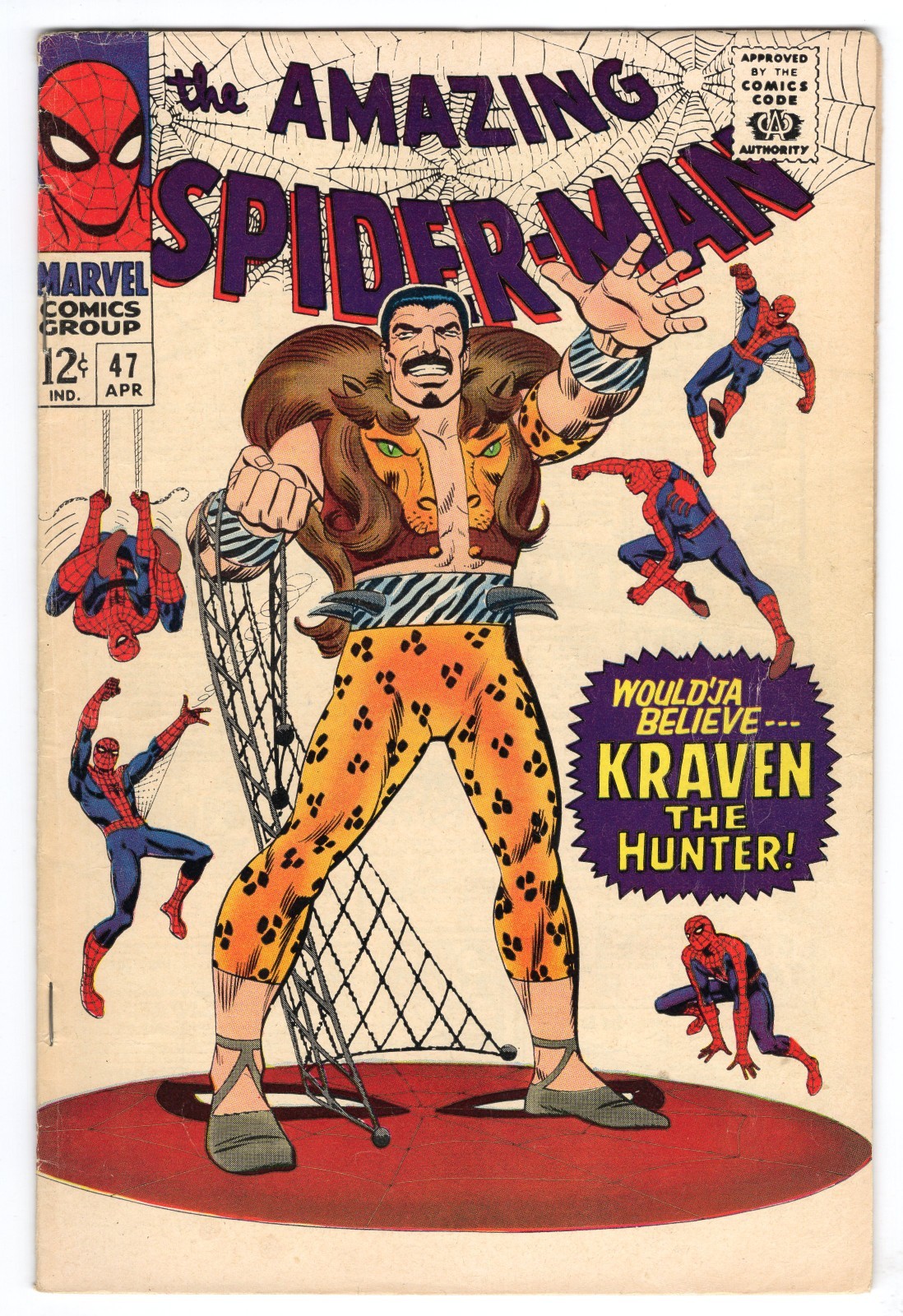 Amazing Spider-Man 47 1967 Marvel Comics VG+ 4.5 5th App Kraven Gwen Stacy