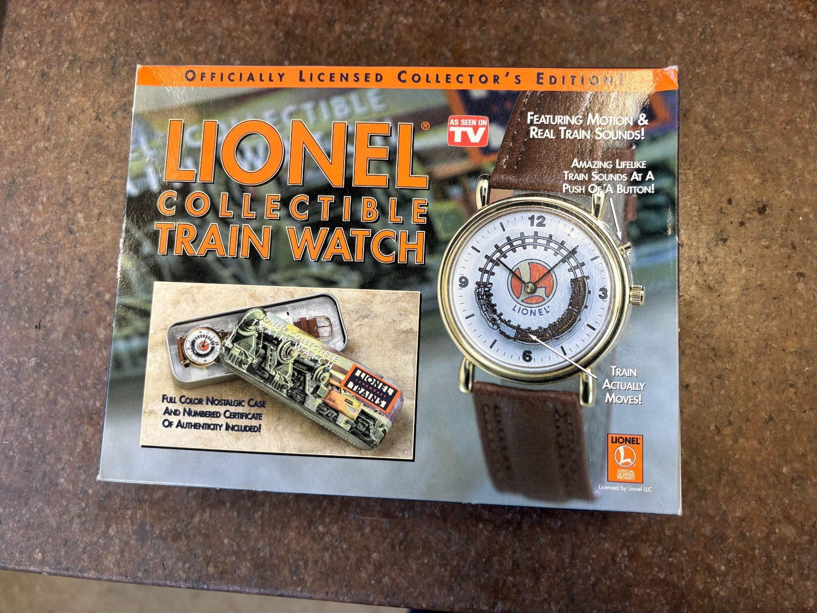 Lionel Licensed Collector's Edition Train Watch As Seen on TV New in Box Lionel Licensed Collector's Edition Train Watch As Seen on TV New in Box