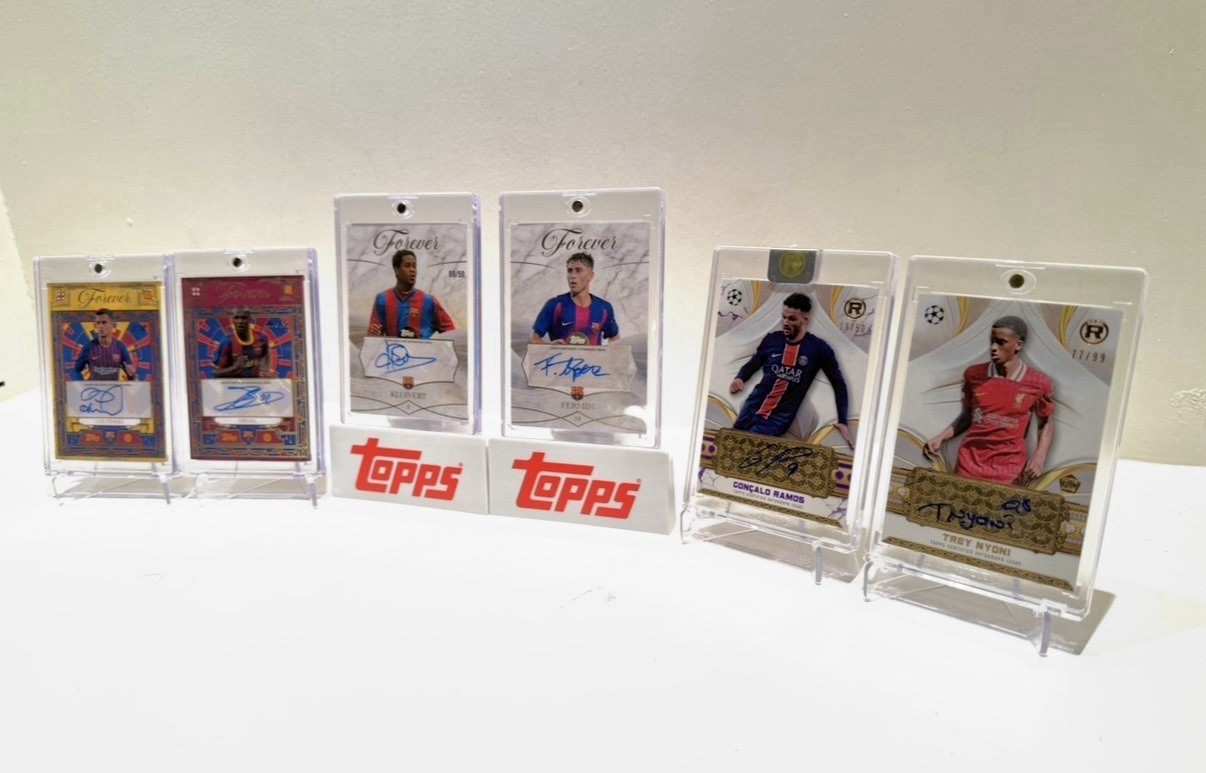 Topps Forever Lot 6 Auto Kluivert Fermin Branches Nyoni Abidal /50 /99 Topps Forever Lot 6 Auto Kluivert Fermin Branches Nyoni Abidal /50 /99