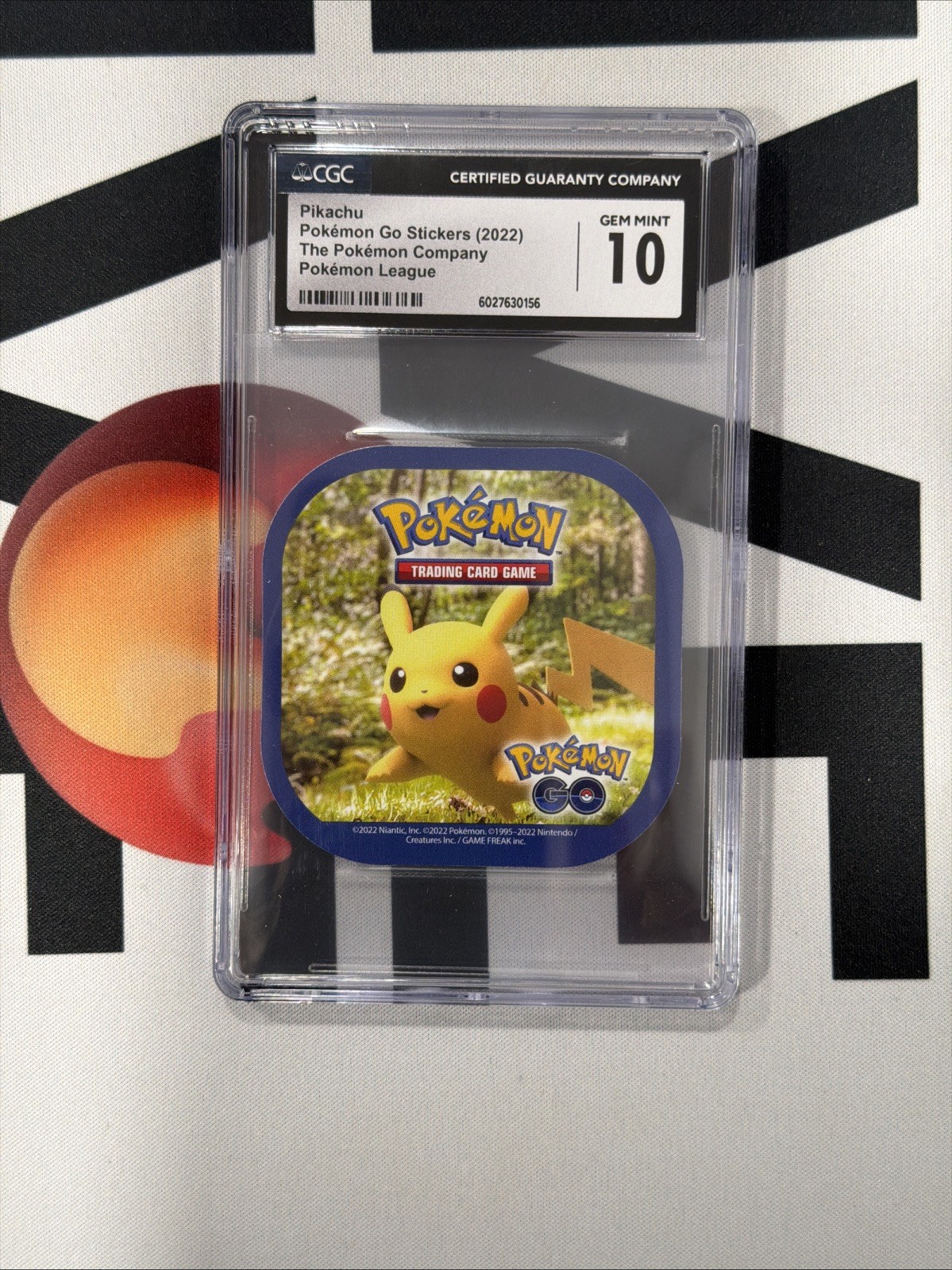CGC 10 PIKACHU ~ Pokémon GO TCG Sticker Collection Toy Gift Promotion CGC 10 PIKACHU ~ Pokémon GO TCG Sticker Collection Toy Gift Promotion