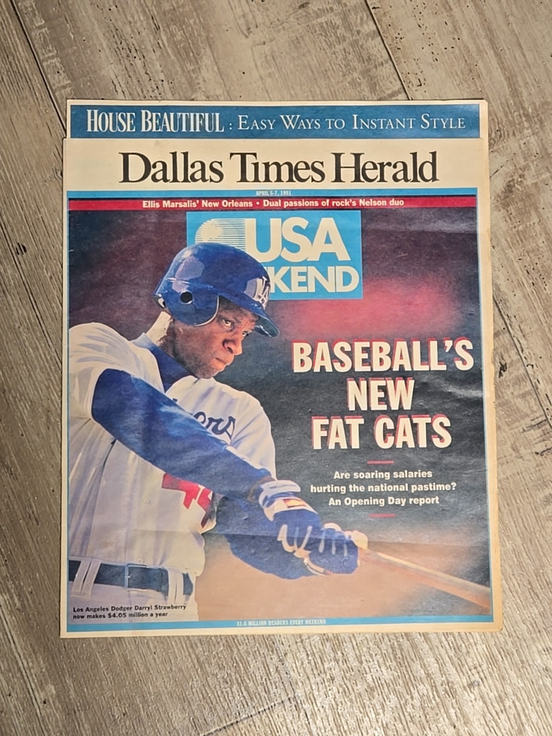 Dallas Times Herald USA WEEKEND April 5 - 7, 1991 Baseballs New Fat Cats Dallas Times Herald USA WEEKEND April 5 - 7, 1991 Baseballs New Fat Cats