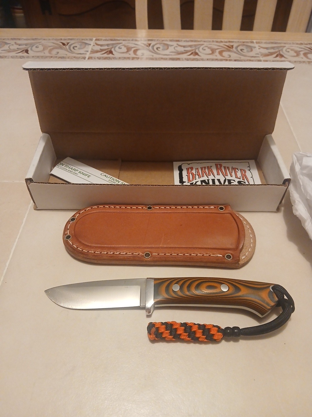 Bark river knives Classic drop point hunter s45vn org blk suretouch grn linr Bark river knives Classic drop point hunter s45vn org blk suretouch grn linr