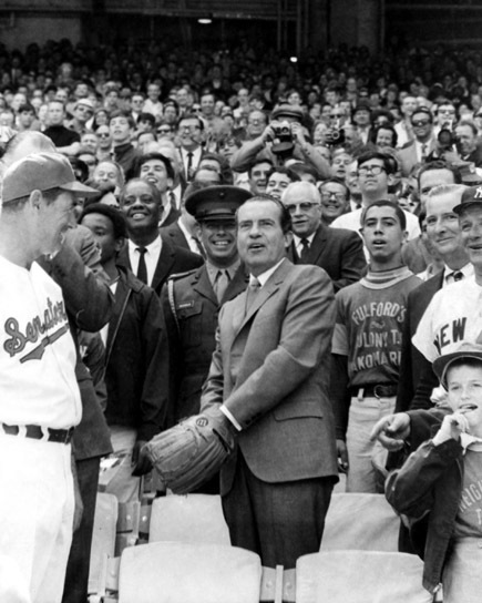 1969 US President RICHARD NIXON Glossy 8x10 Photo Opening Day Print Senators 1969 US President RICHARD NIXON Glossy 8x10 Photo Opening Day Print Senators