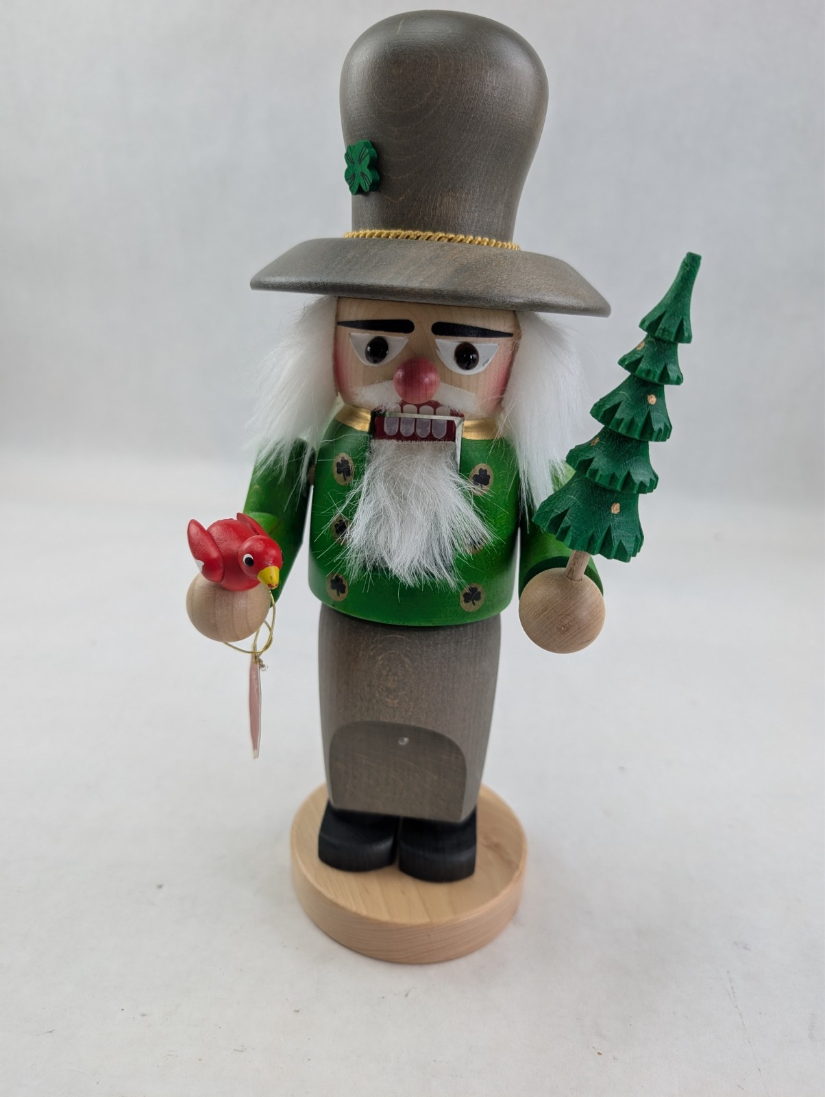 Steinbach Chubby Nutcracker Irish Boy with Christmas Tree and Red Robin READ Steinbach Chubby Nutcracker Irish Boy with Christmas Tree and Red Robin READ