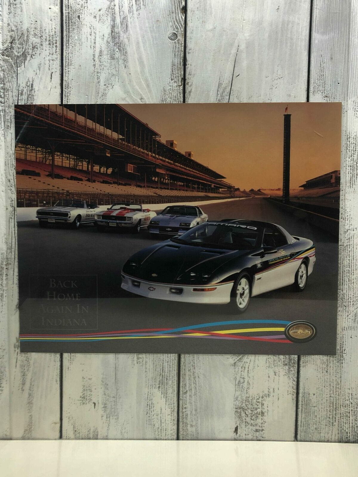 VINTAGE 1993 GM ISSUED CAMARO POSTER PACE CAR OF THE 77TH INDIANAPOLIS 500 USA