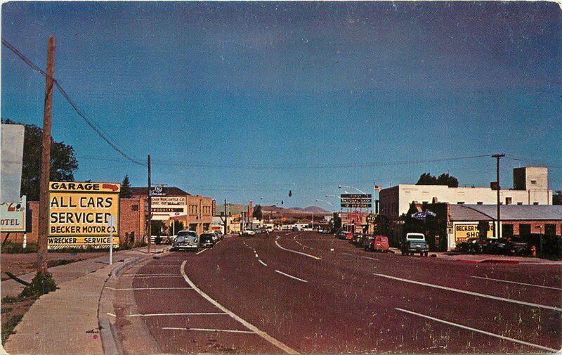 Autos Truck 1950 Springerville Arizona White Mountains postcard 9859
