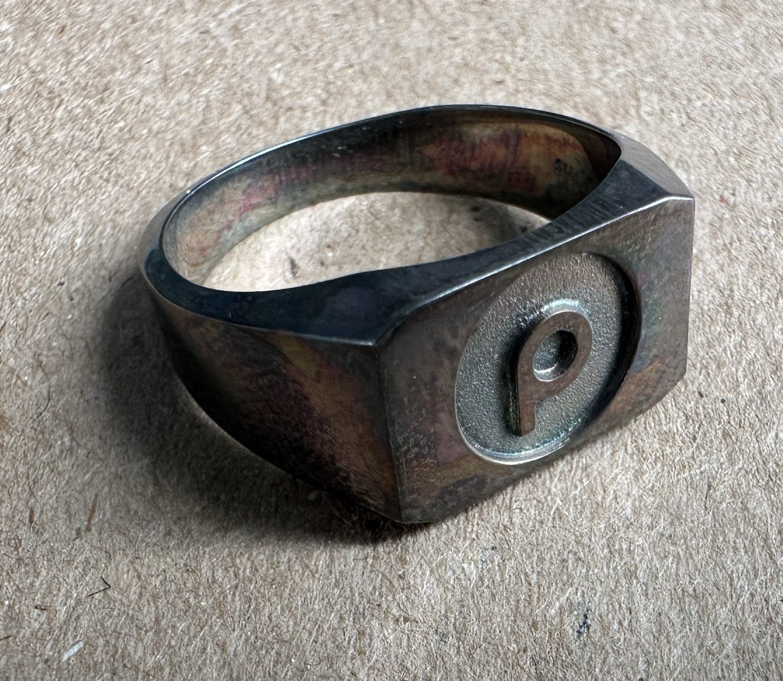 Publix 20 Year Employee Service Ring Sterling Silver .925 Signet Size 9 Vintage Publix 20 Year Employee Service Ring Sterling Silver .925 Signet Size 9 Vintage