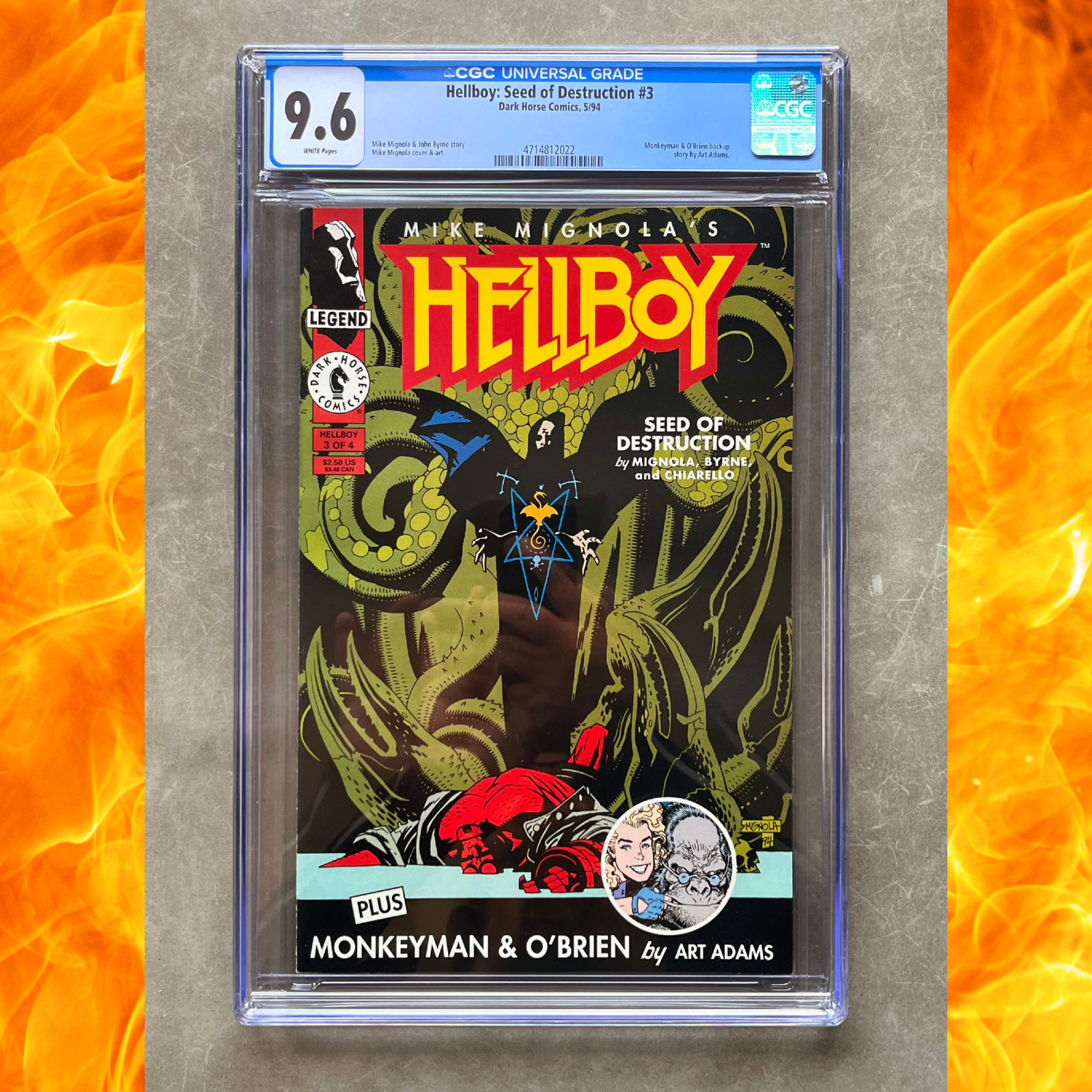 π₯ Hellboy: Seed of Destruction #3 CGC 9.6 NM+ (DH 1994) Classic Mike Mignola π₯ π₯ Hellboy: Seed of Destruction #3 CGC 9.6 NM+ (DH 1994) Classic Mike Mignola π₯