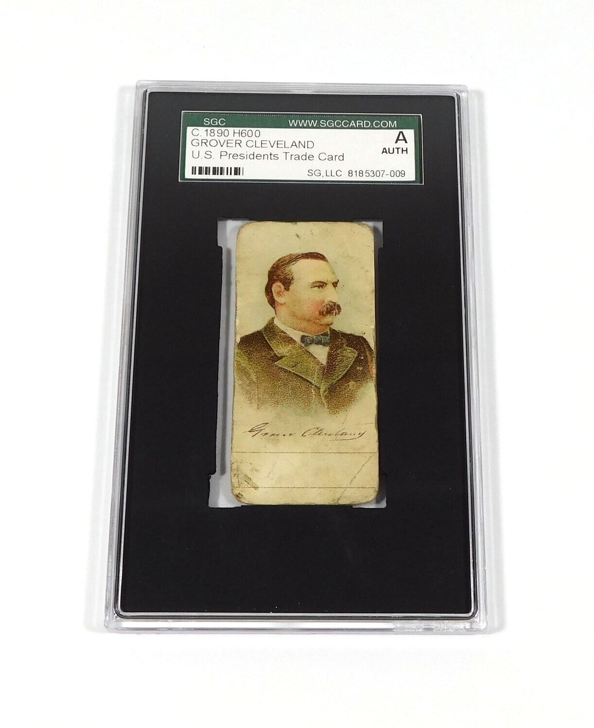 1889-90 H600 U.S. Presidents Grover Cleveland Blank Back SGC Authentic