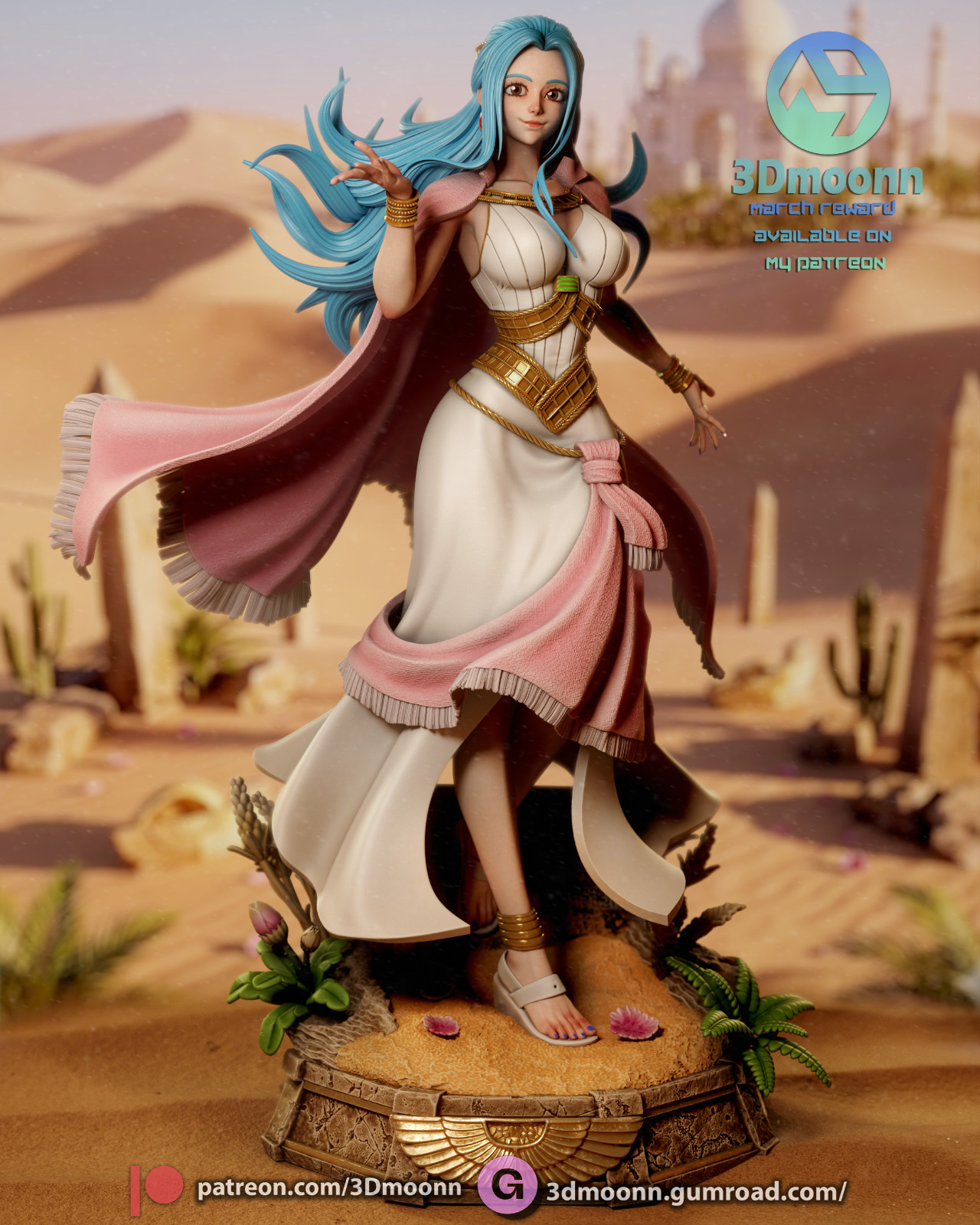 Nefertari Vivi | Princess of Alabasta Edition | UNPAINTED | 1/6 Scale Resin Kit