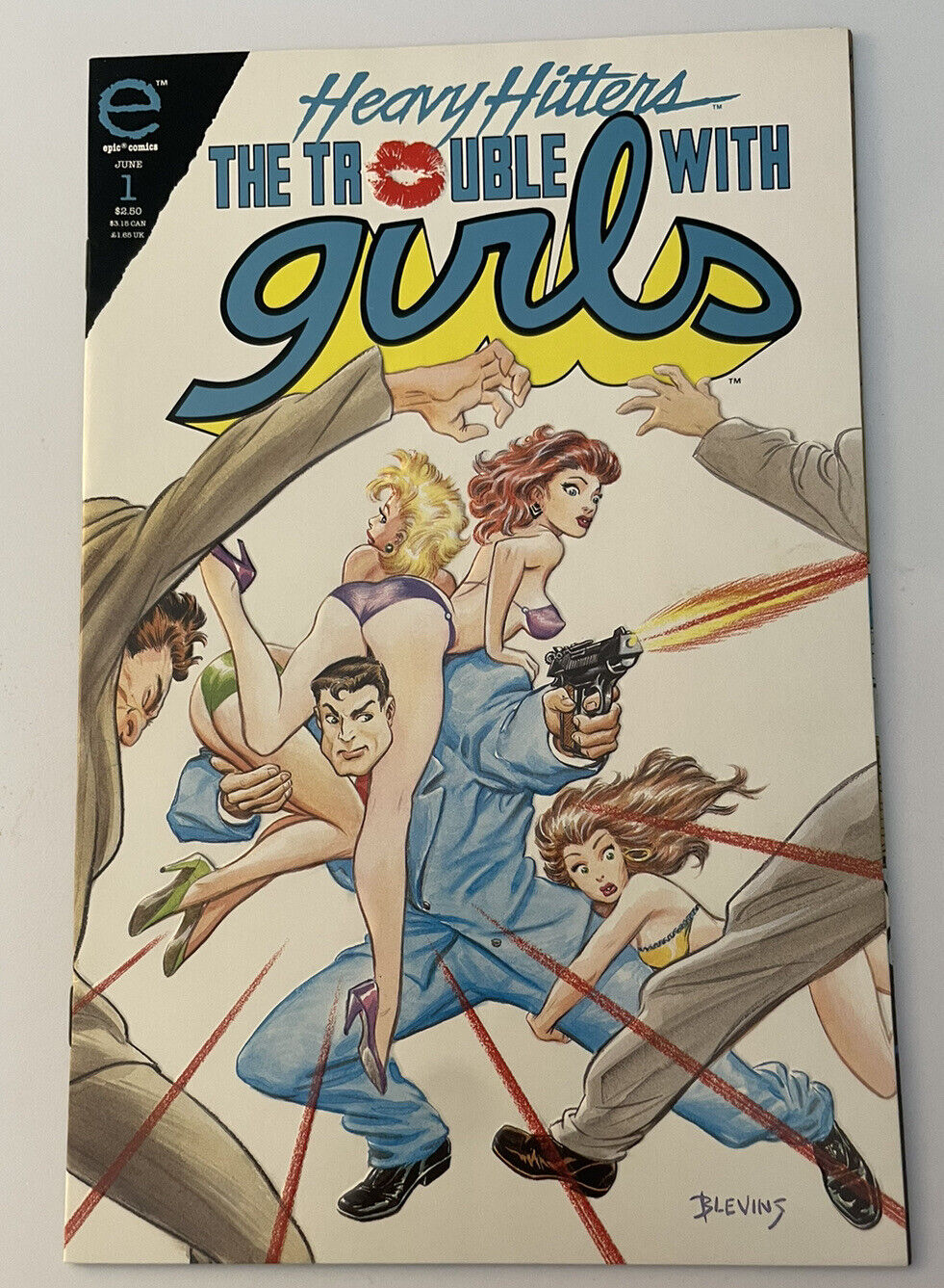 The Trouble With Girls, Heavy Hitters #1 June 1993 Epic Comics 1st Printing