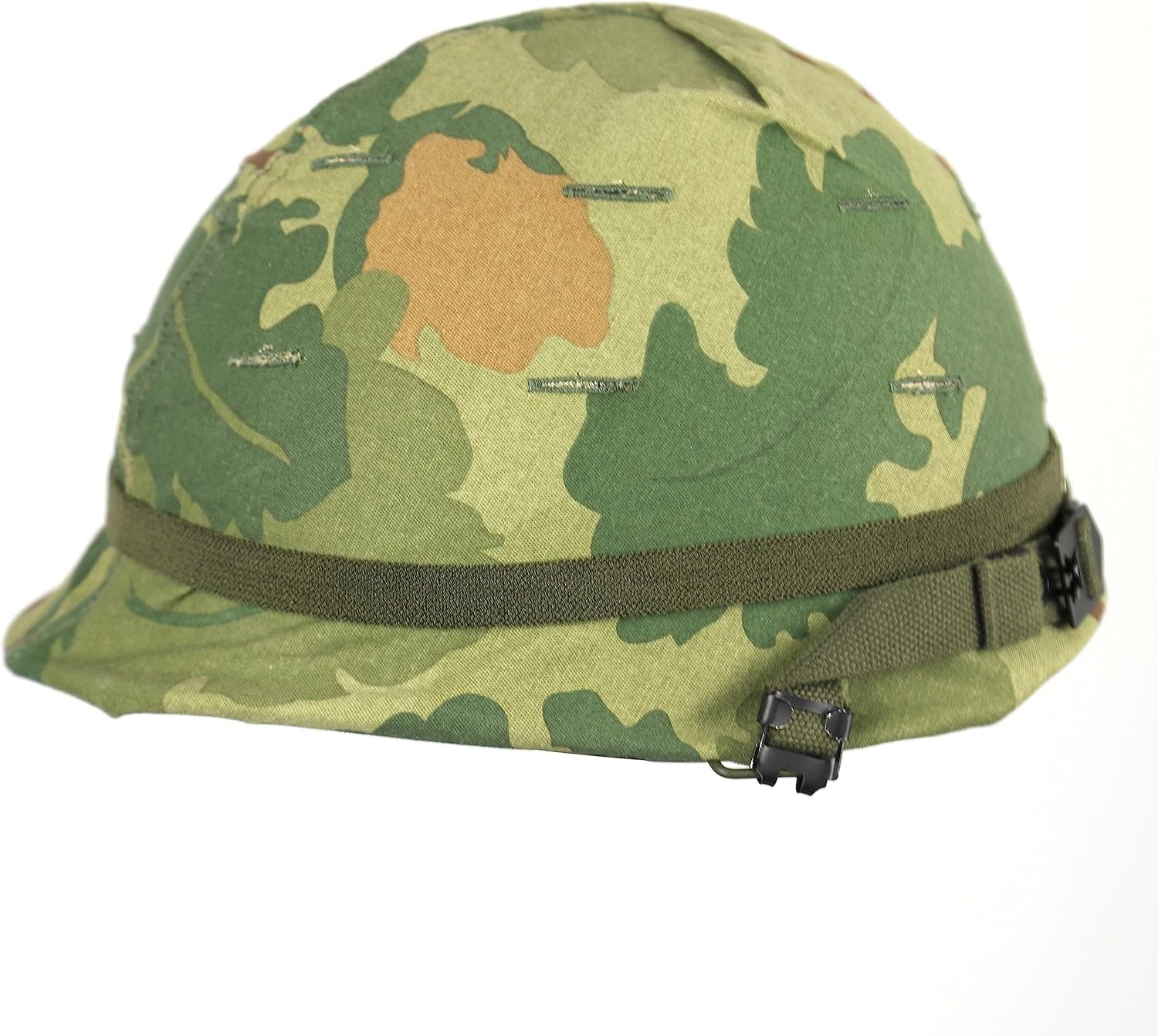 Vietnam War US M1 Helmet with Mitchell Cover, Military Collectible Replica