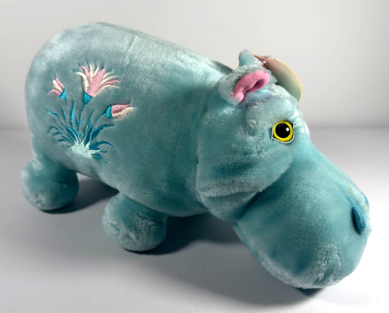 VTG RARE Disney World It’s A Small World Hippo Plush Figure Goebel - w/tags