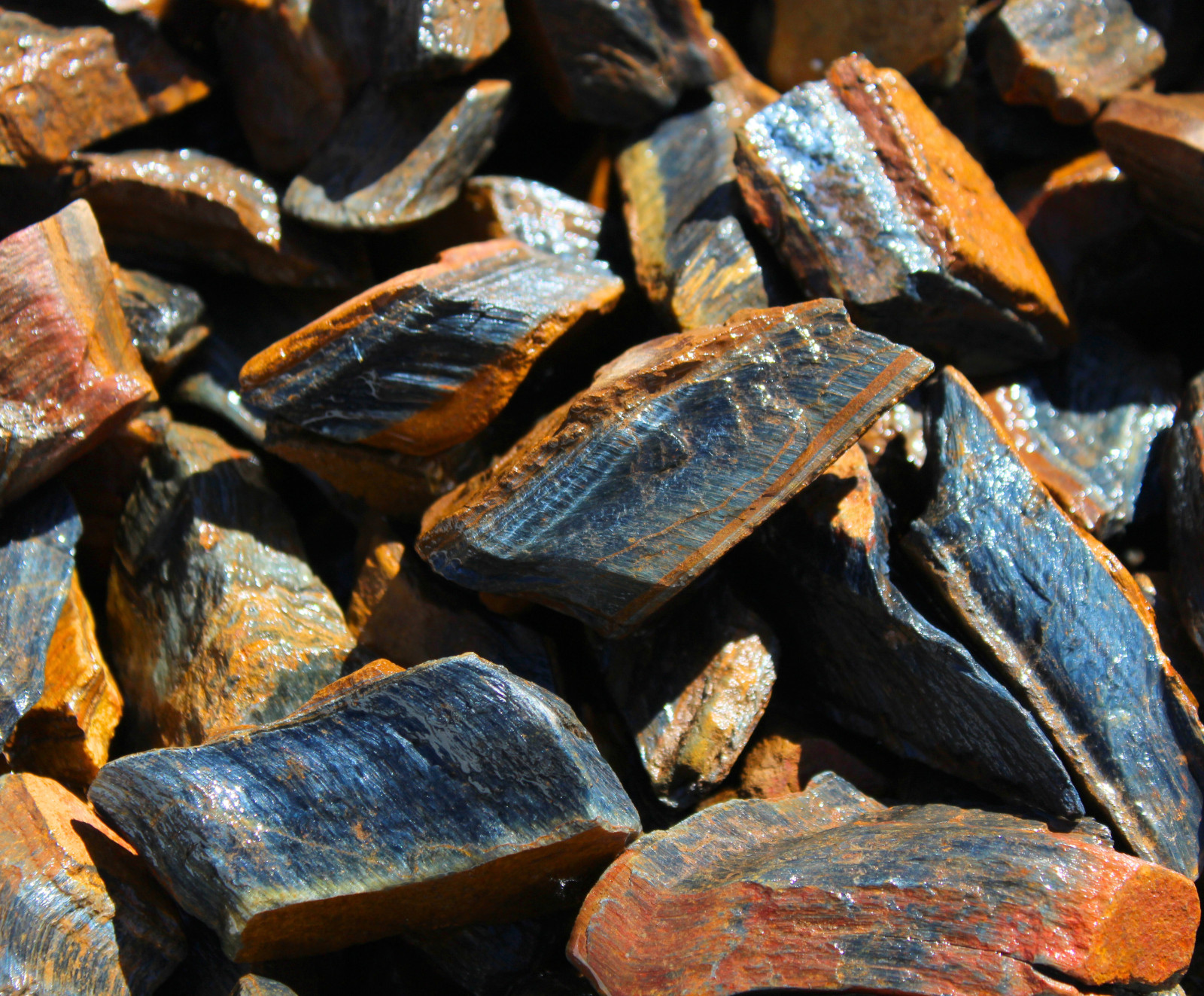 Blue Tiger's Eye - Rough Rocks for Tumbling - Bulk Wholesale options Blue Tiger's Eye - Rough Rocks for Tumbling - Bulk Wholesale options