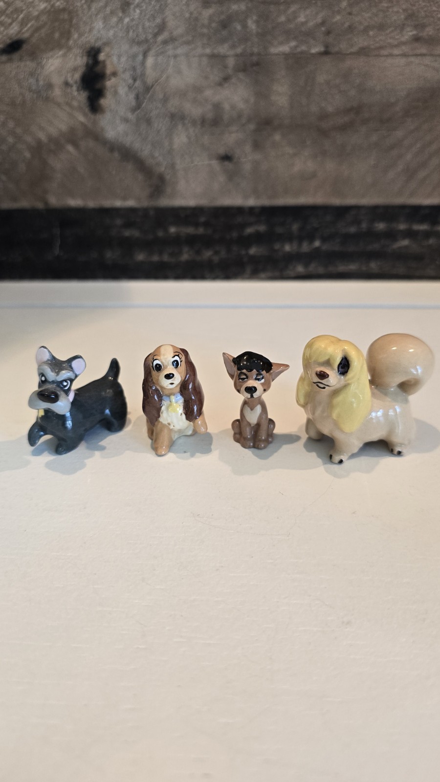 RARE Vintage Hagen-Renaker Disney Lady & Tramp Set 4 Peg Lady Jock Pedro Dogs RARE Vintage Hagen-Renaker Disney Lady & Tramp Set 4 Peg Lady Jock Pedro Dogs