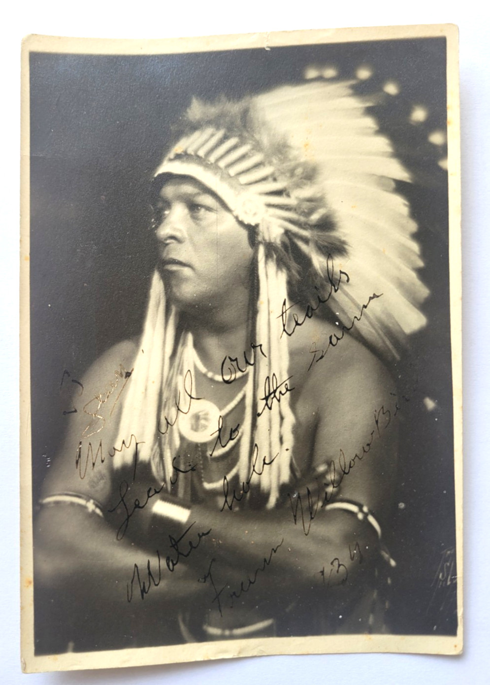 1934 PHOTO NATIVE AMERICAN INDIAN CHIEF WILLOW BIRD SAN ILDEFONSO AUTOGRAPHED 1934 PHOTO NATIVE AMERICAN INDIAN CHIEF WILLOW BIRD SAN ILDEFONSO AUTOGRAPHED