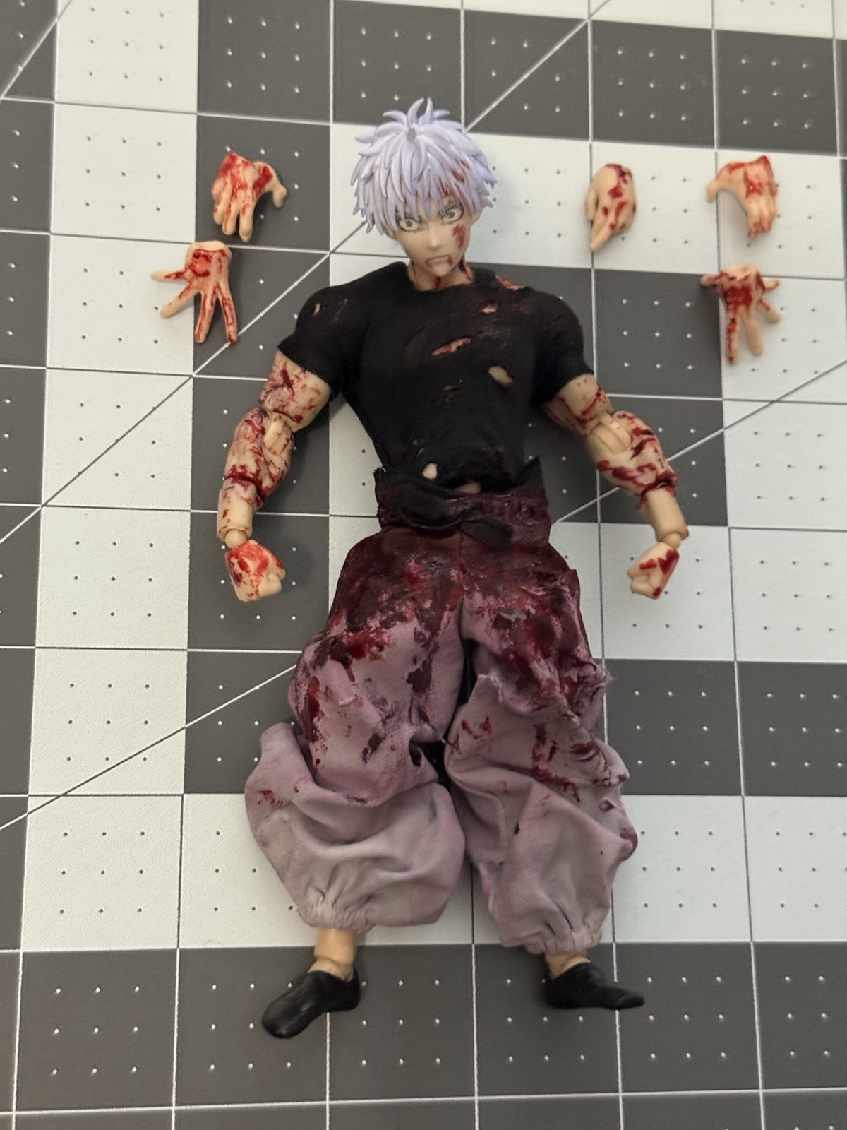 Custom Bloody Gojo Figure Wind Toys Shfiguarts Jujutsu Kaisen Jjk (read Desc) Custom Bloody Gojo Figure Wind Toys Shfiguarts Jujutsu Kaisen Jjk (read Desc)