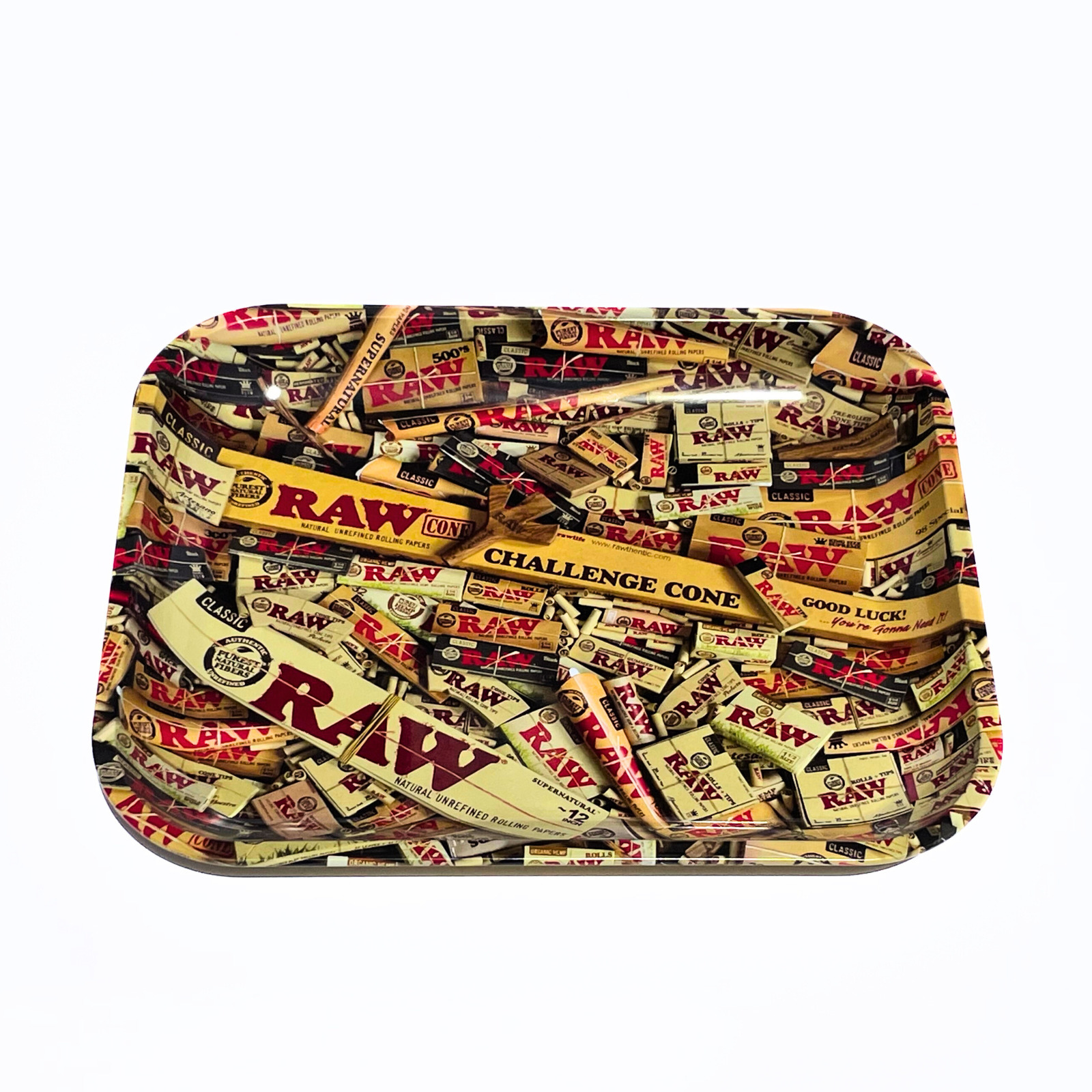 RARE LARGE RAW Rolling Papers Tray - Metal 11x14 (RAW Mixed items Theme)
