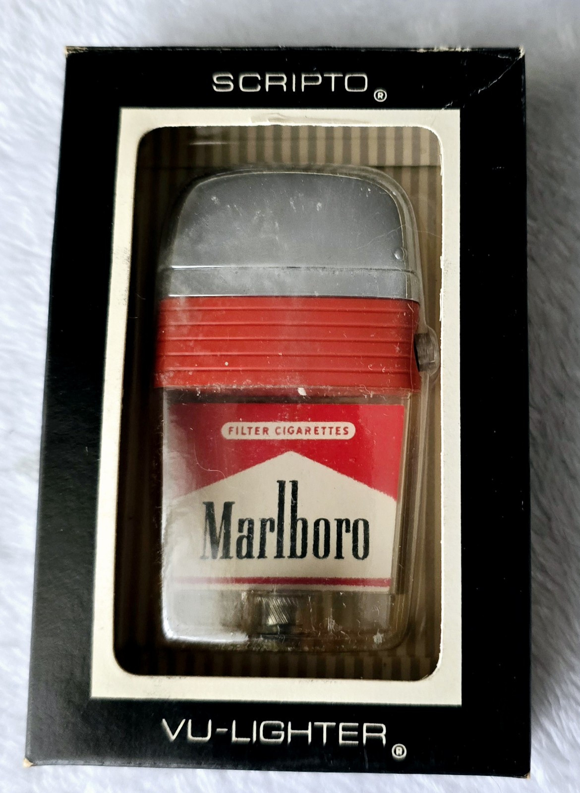 NEW IN BOX scripto vu lighter Marlboro VINTAGE RARE NIB NEW IN BOX scripto vu lighter Marlboro VINTAGE RARE NIB