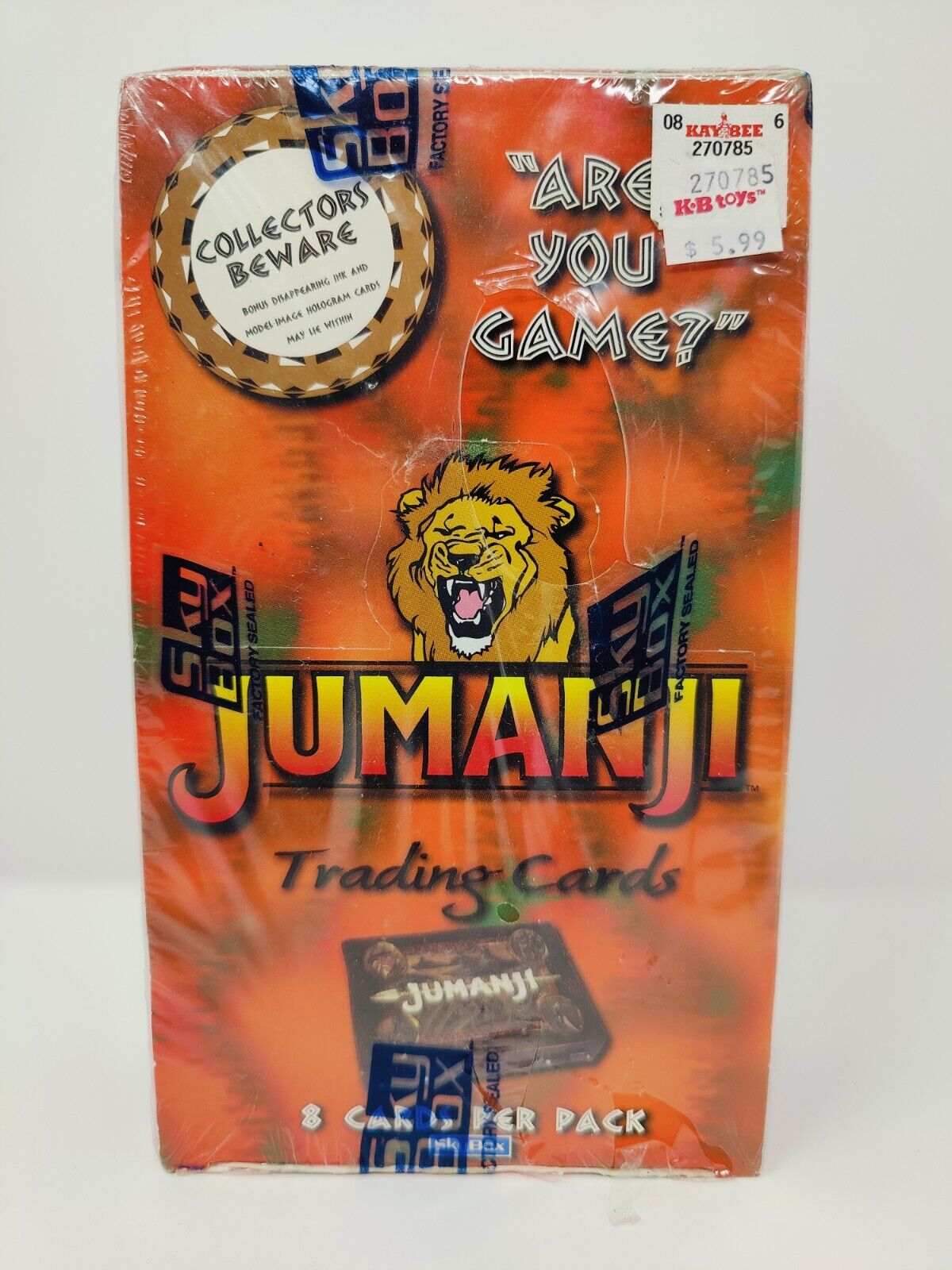 1995 SkyBox Jumanji Wax Box  36 Packs of 8 Trading Cards + Limited Edition Cards