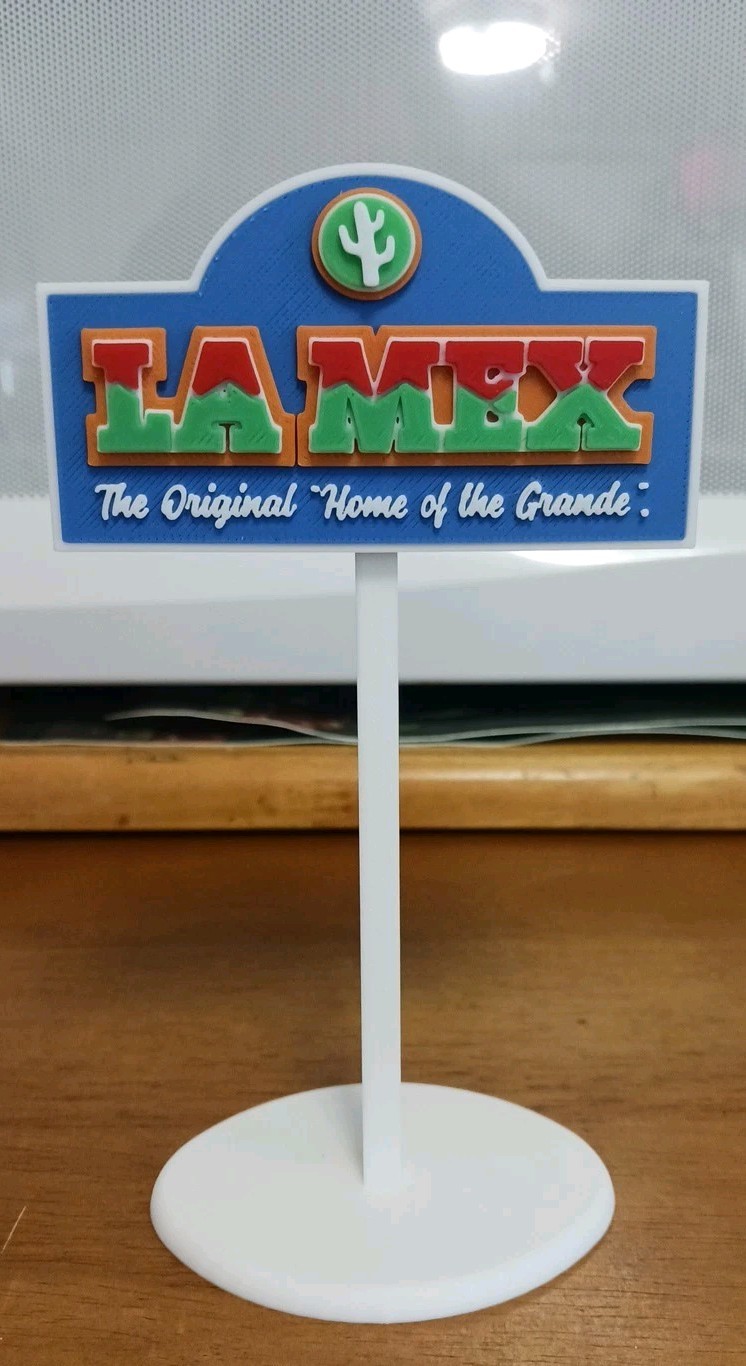 La Mex Mexican Restaurant Mini-Sign 6 La Mex Mexican Restaurant Mini-Sign 6